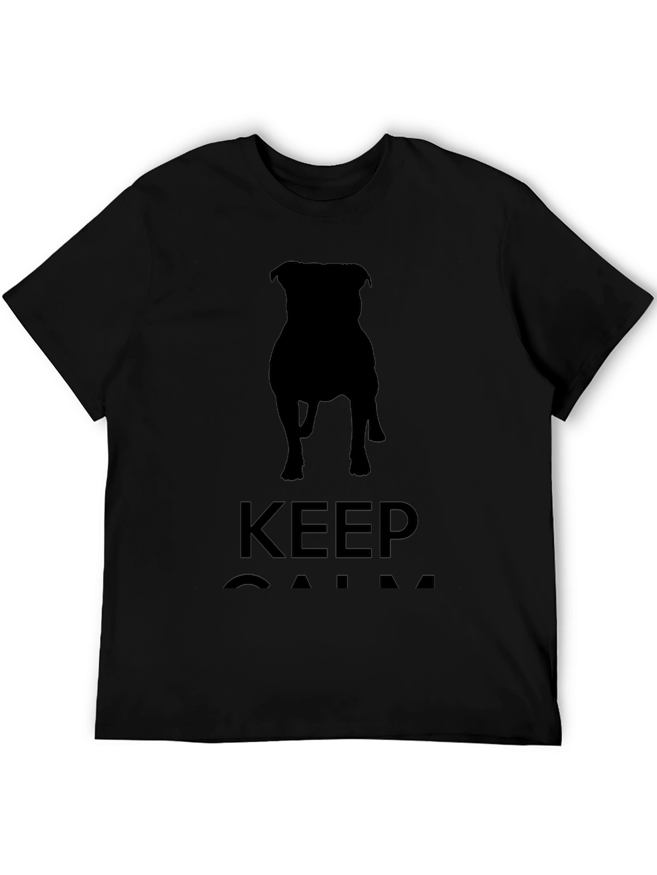 Keep Calm Dog Silhouette T-Shirt