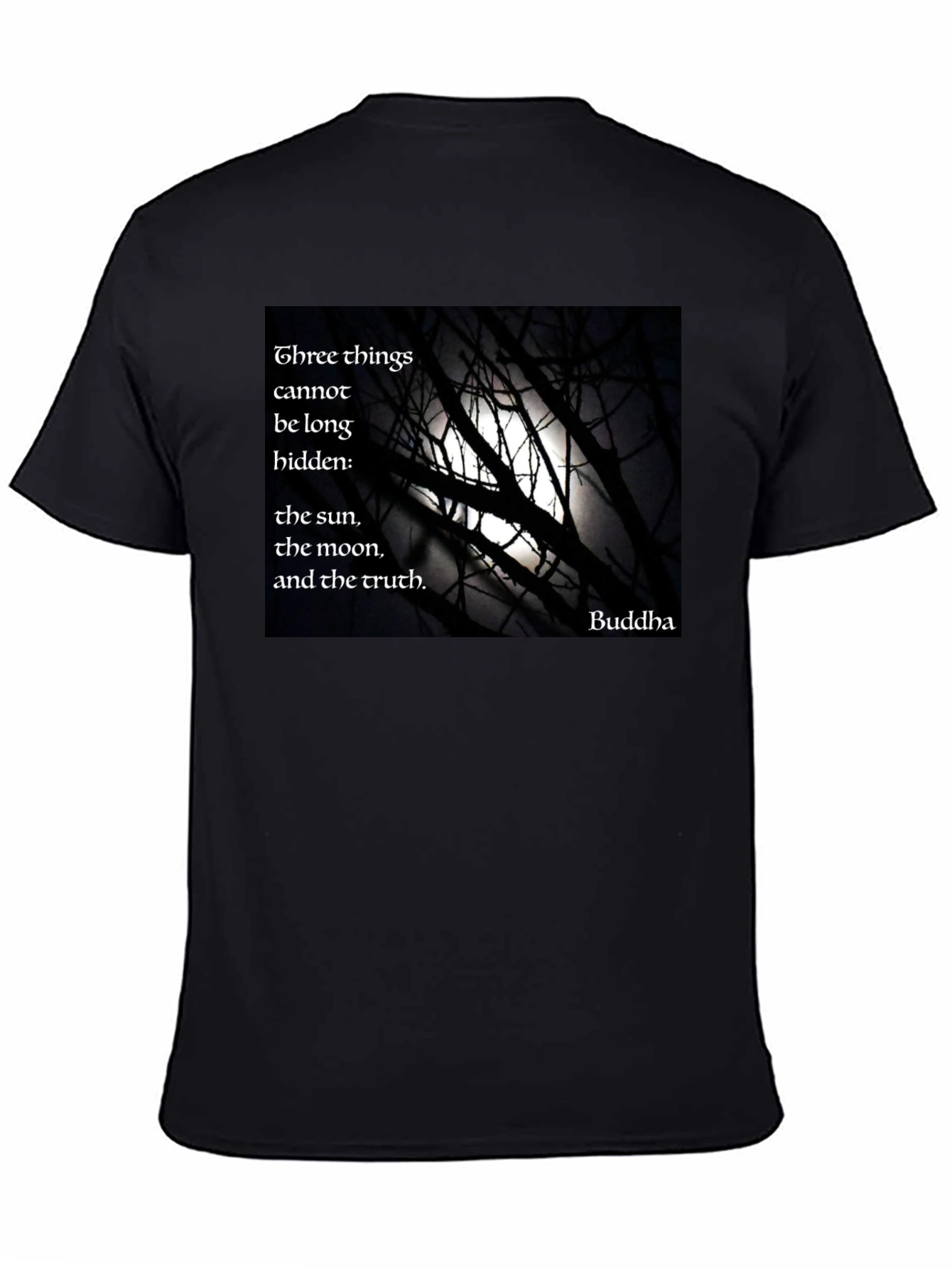 Buddha Quote Black T-Shirt