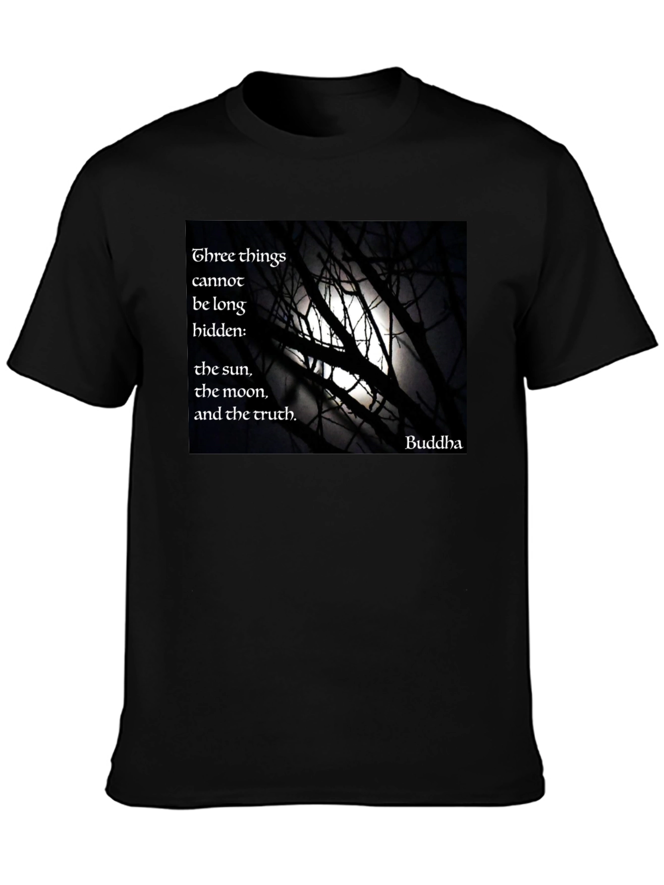 Buddha Quote Black T-Shirt