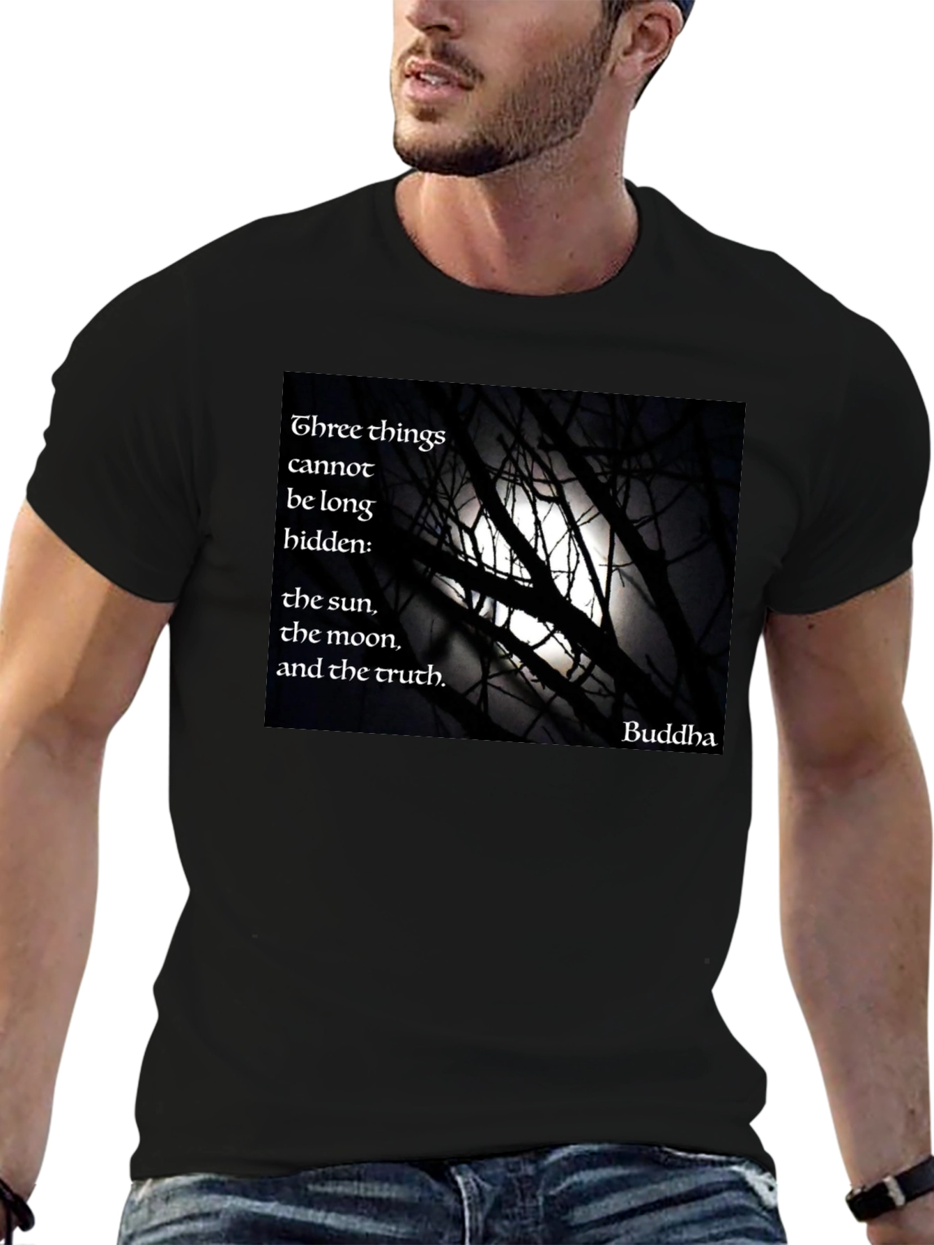 Buddha Quote Black T-Shirt