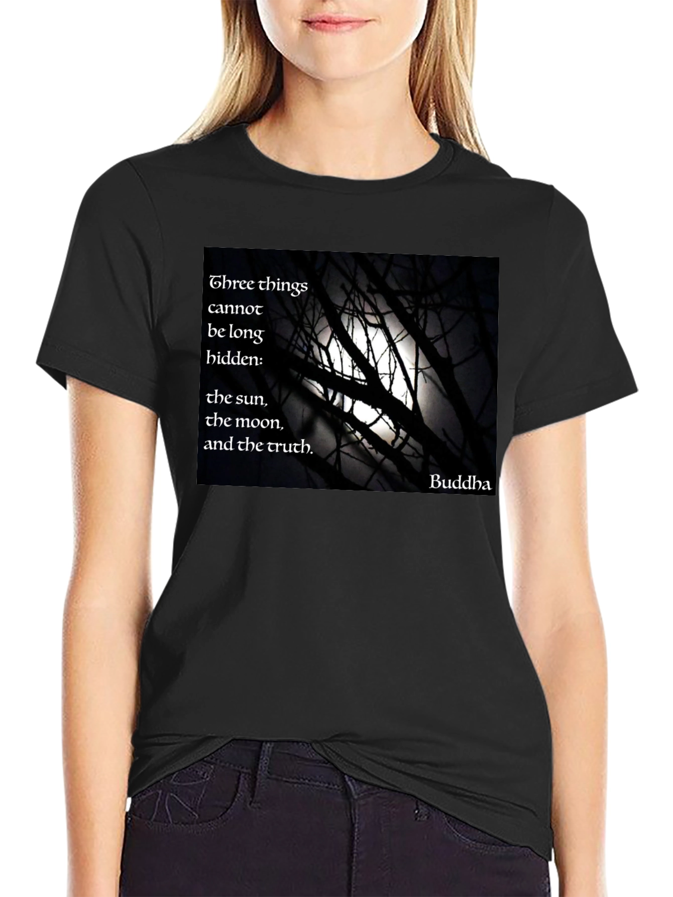Buddha Quote Black T-Shirt