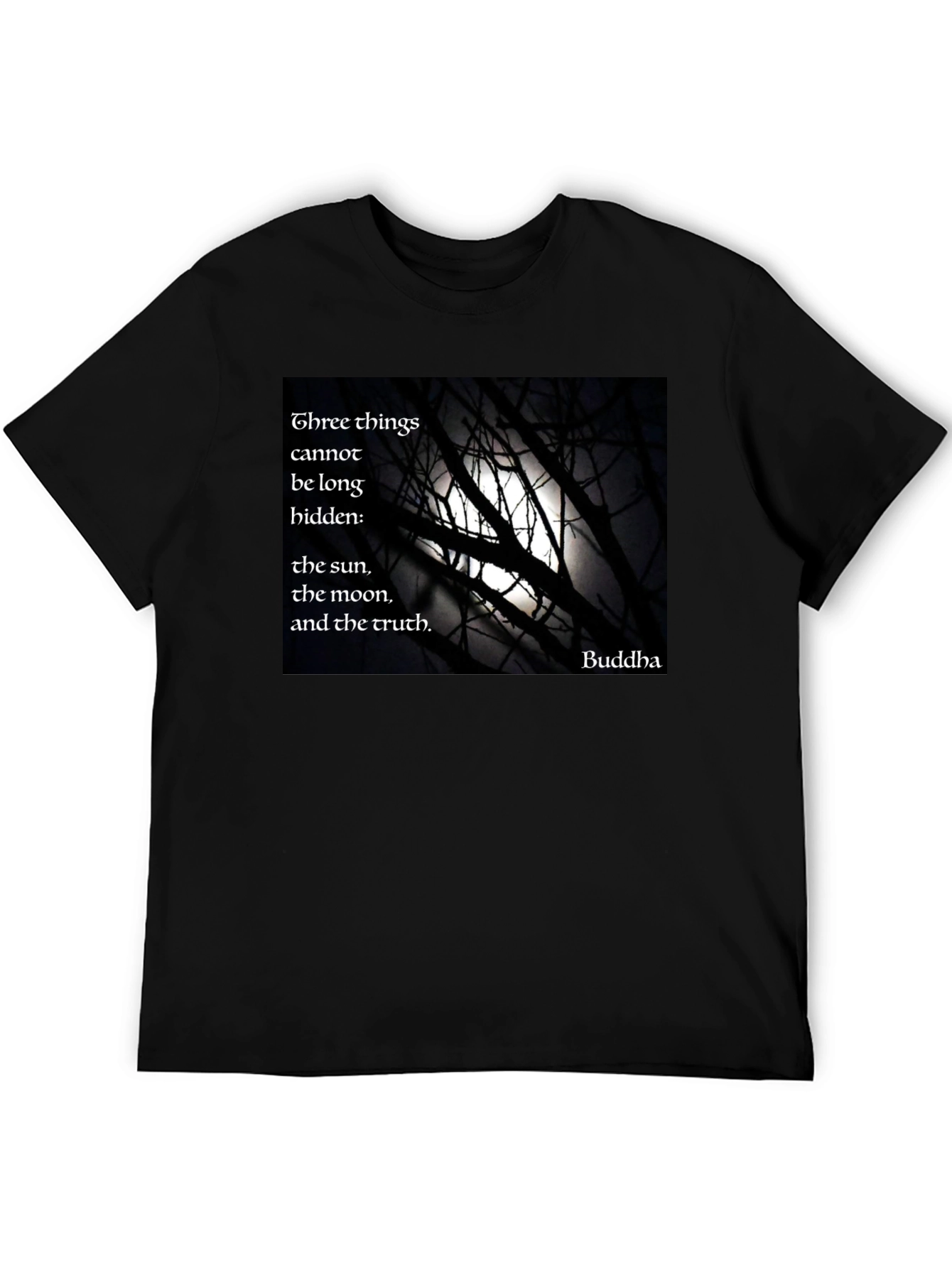 Buddha Quote Black T-Shirt