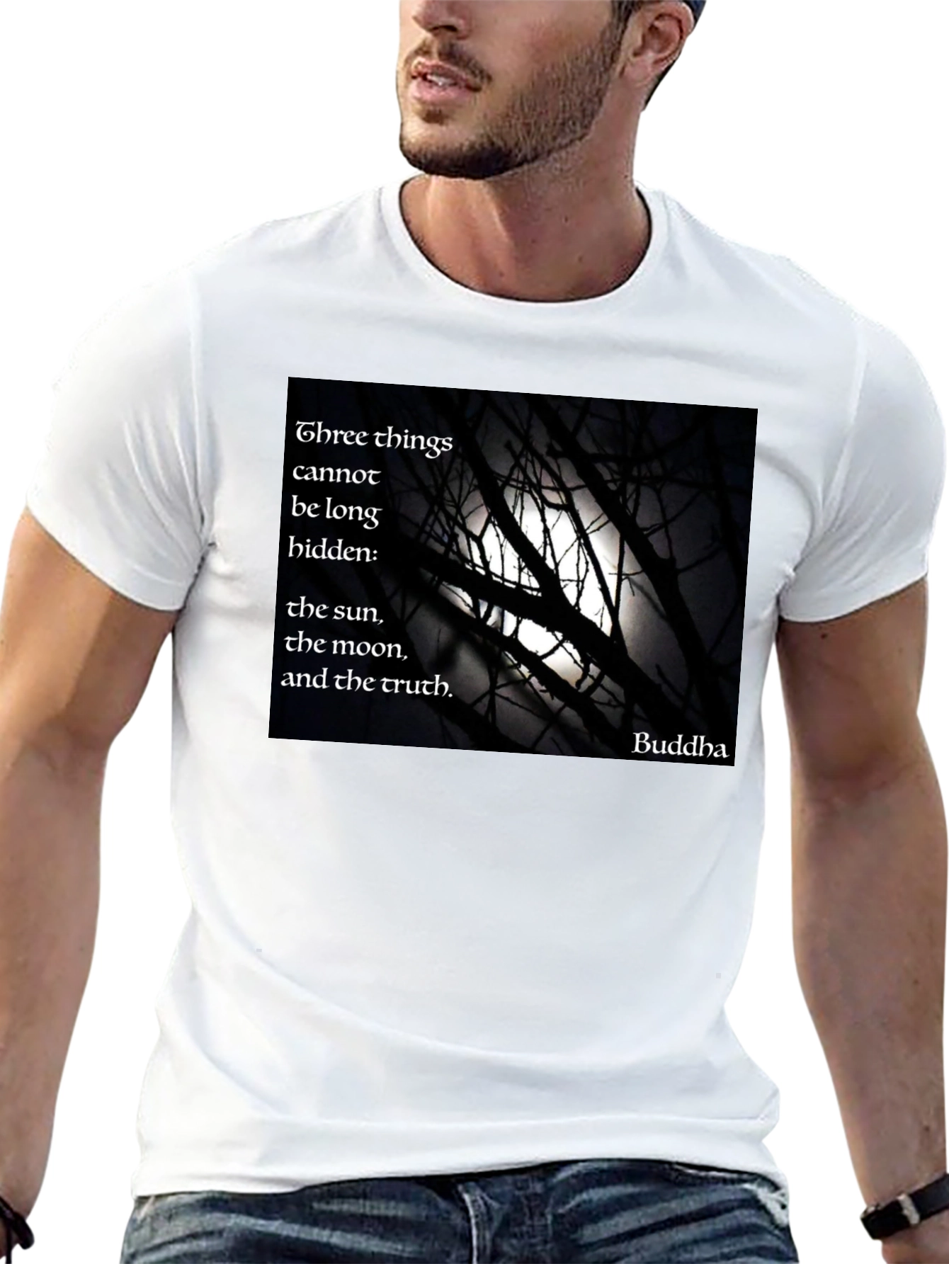 Buddha Quote Black T-Shirt
