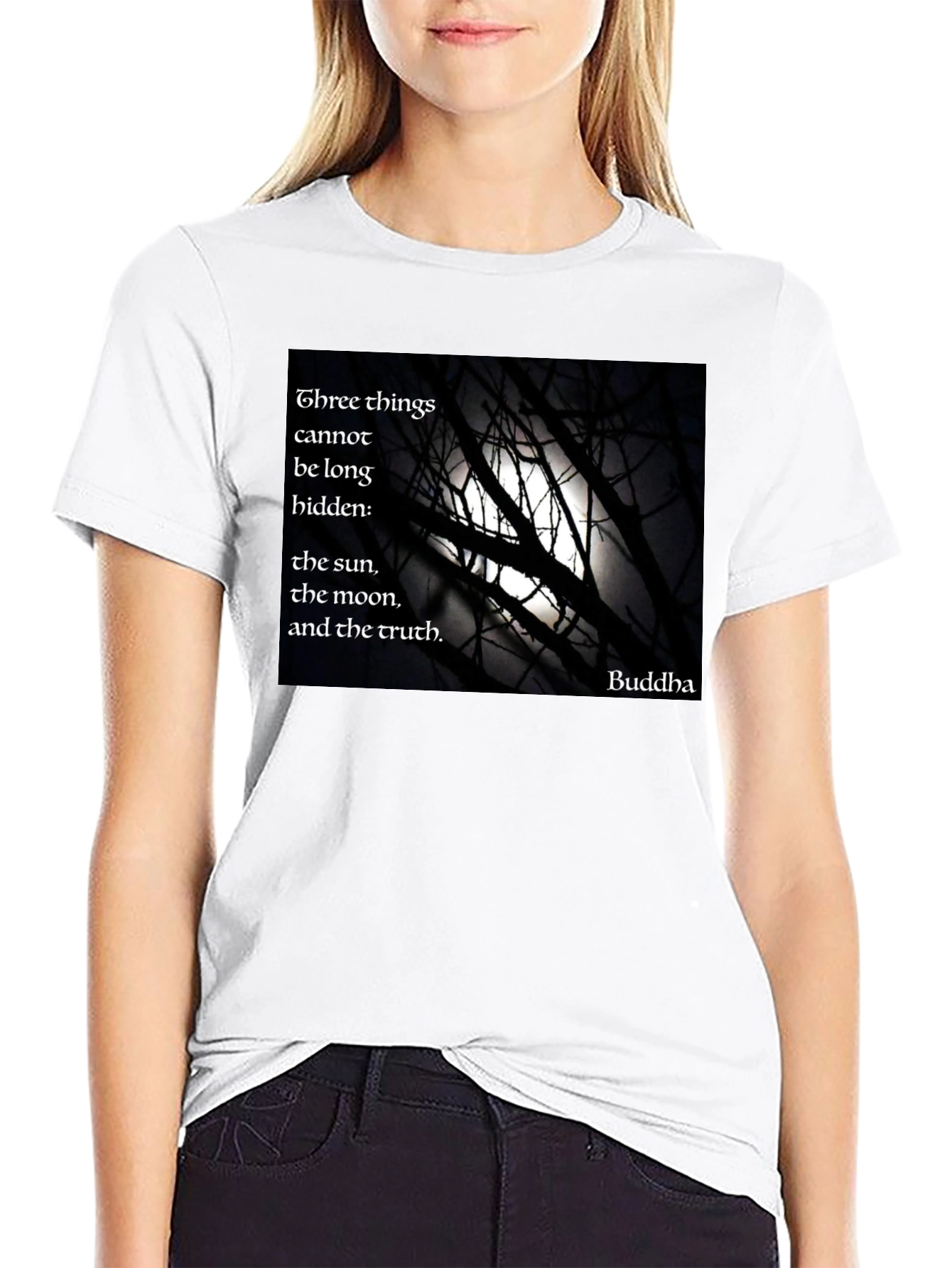 Buddha Quote Black T-Shirt