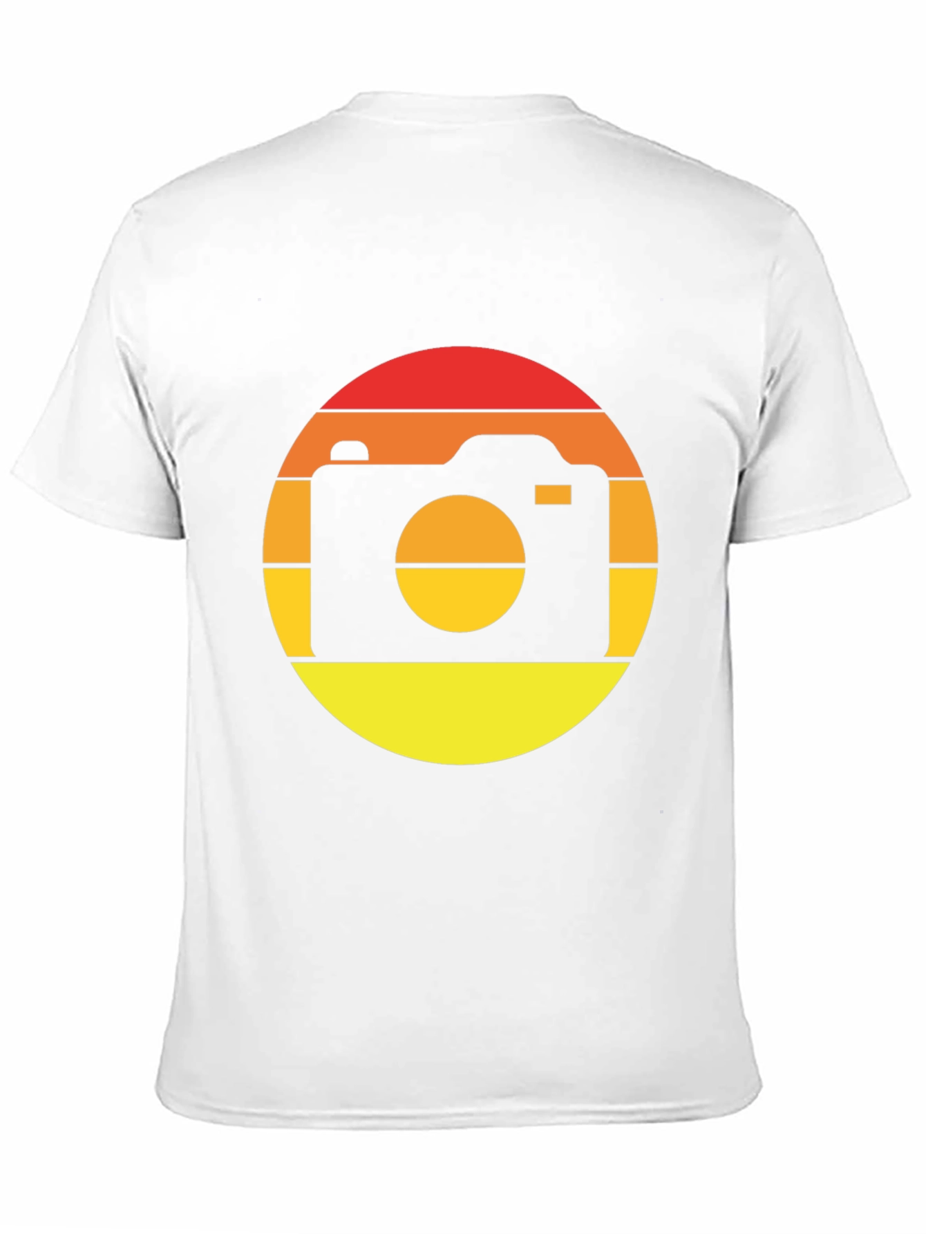 Retro Camera Graphic Tee - Sunset Vibes