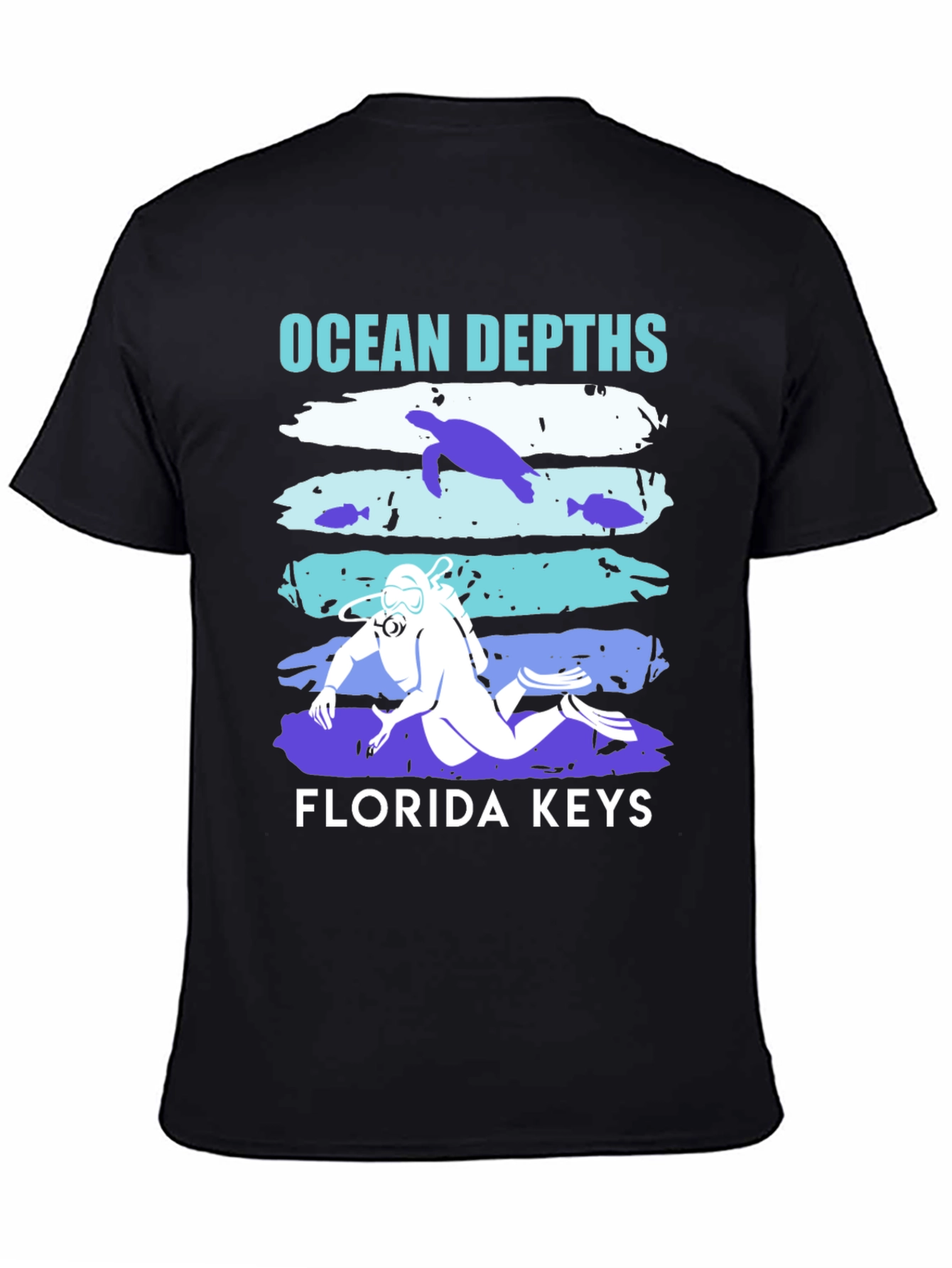 Ocean Depths Florida Keys Diver T-Shirt