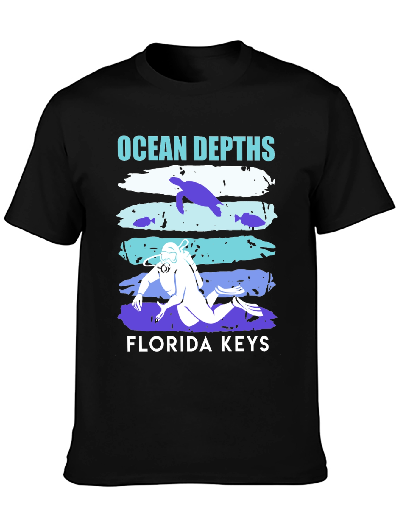 Ocean Depths Florida Keys Diver T-Shirt