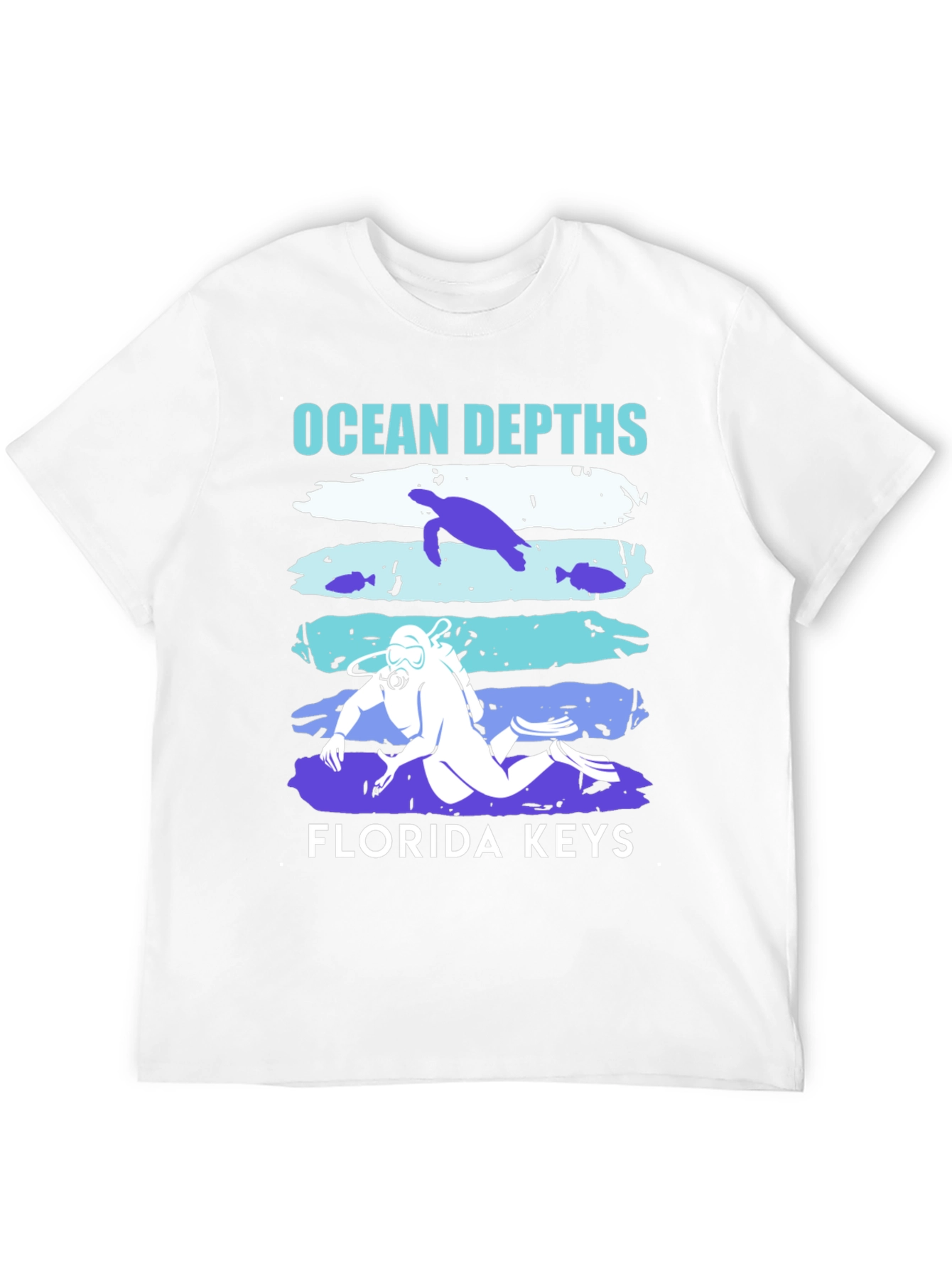 Ocean Depths Florida Keys Diver T-Shirt