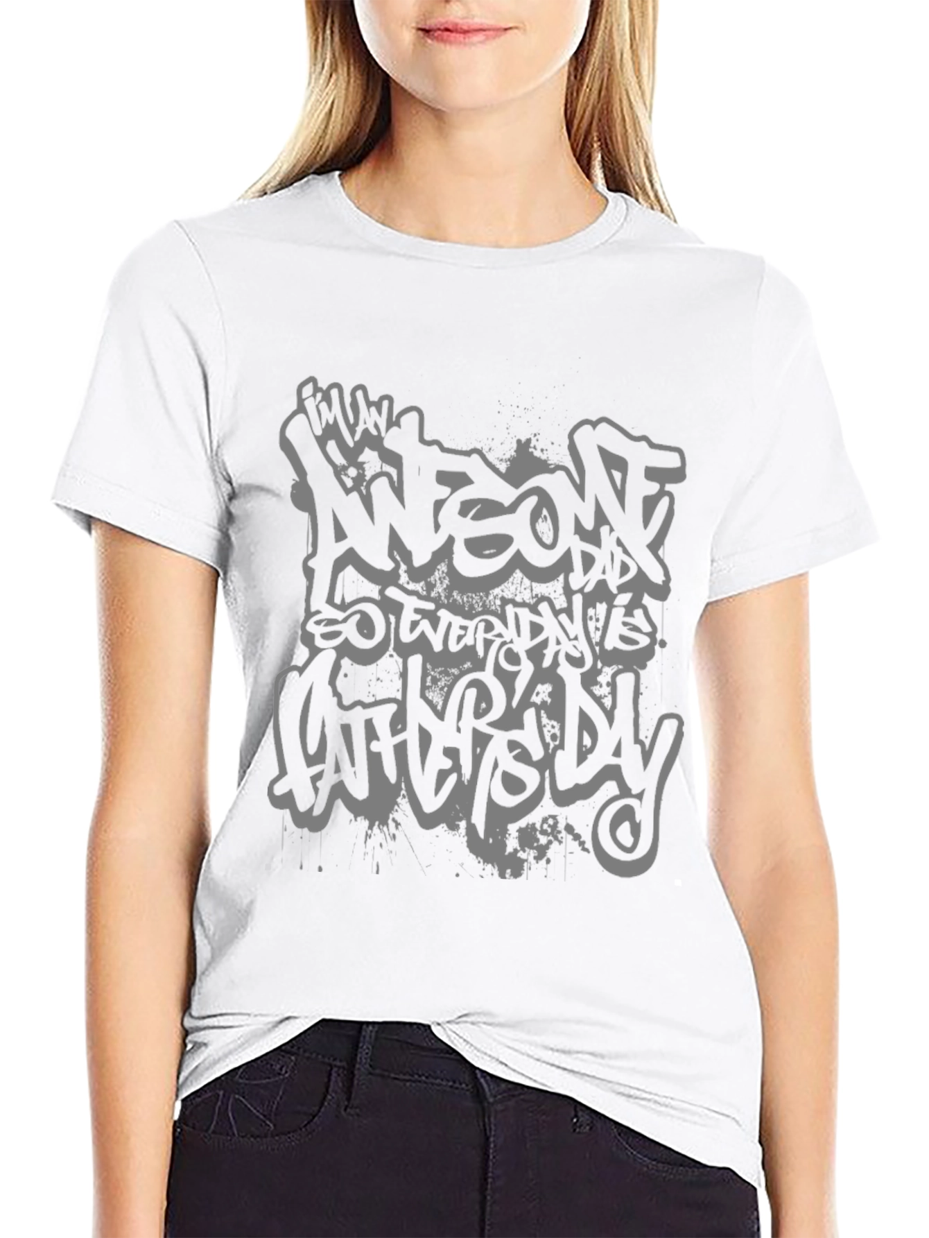Awesome Dad T-Shirt - Graffiti Style