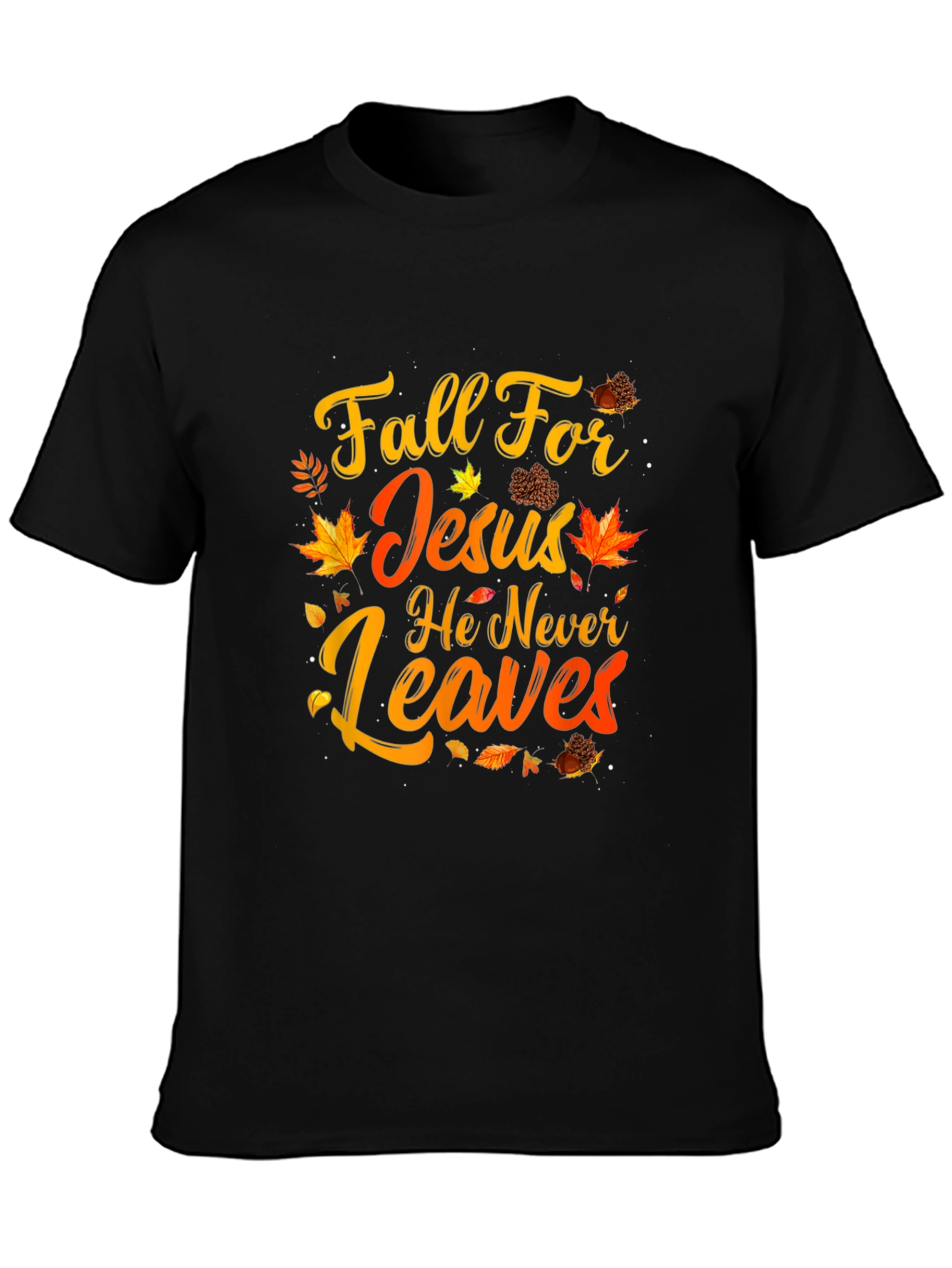 Fall For Jesus T-Shirt Autumn Christian Apparel