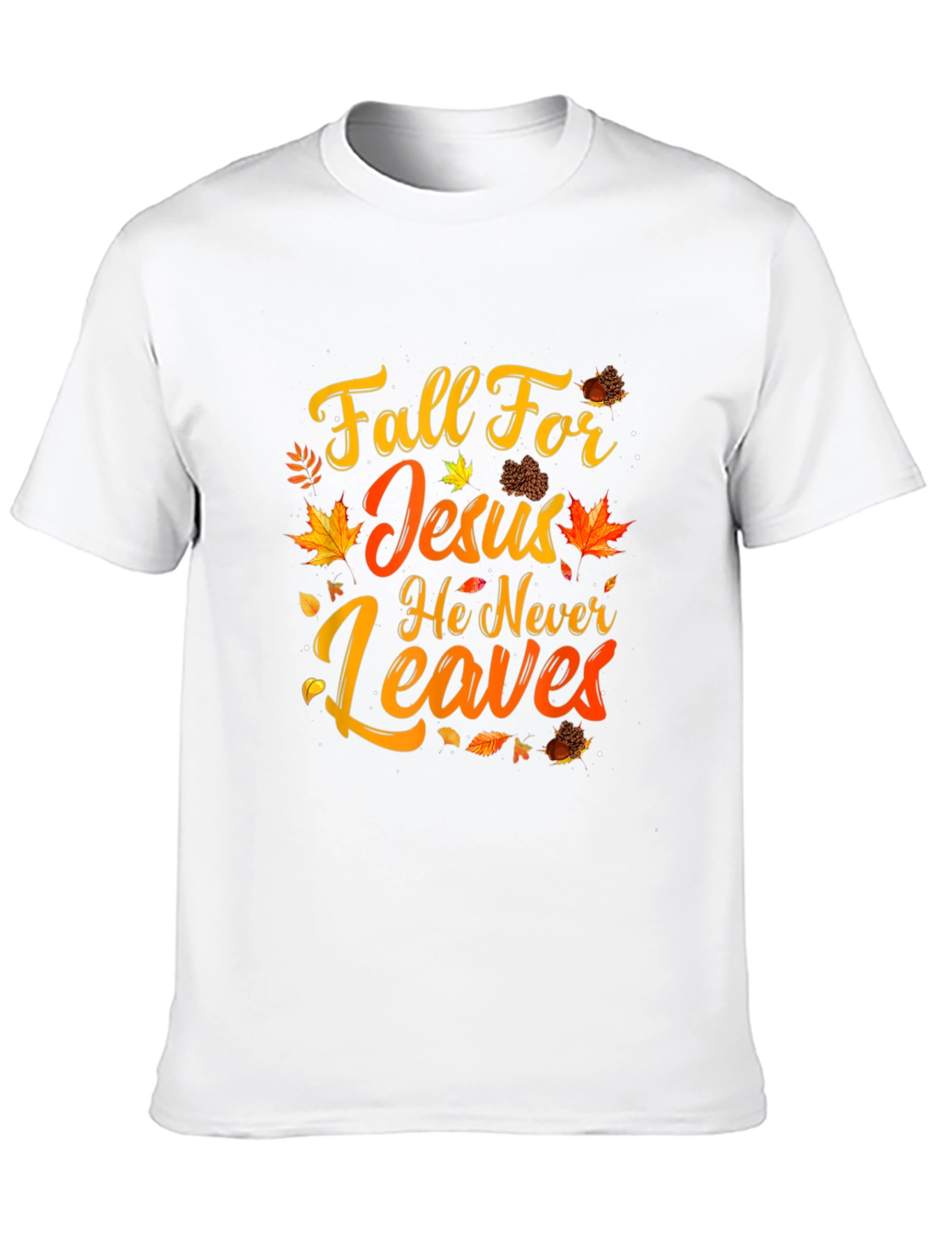 Fall For Jesus T-Shirt Autumn Christian Apparel