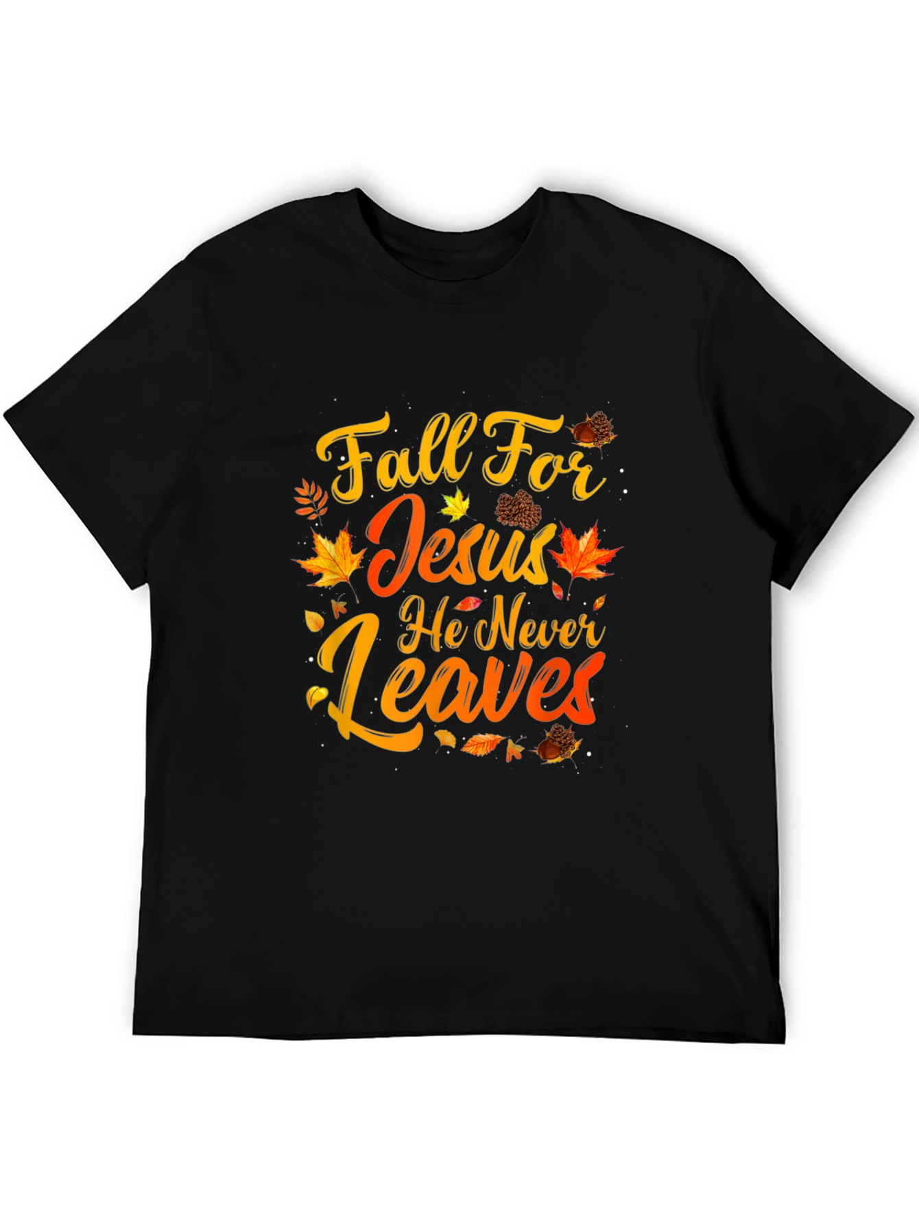 Fall For Jesus T-Shirt Autumn Christian Apparel