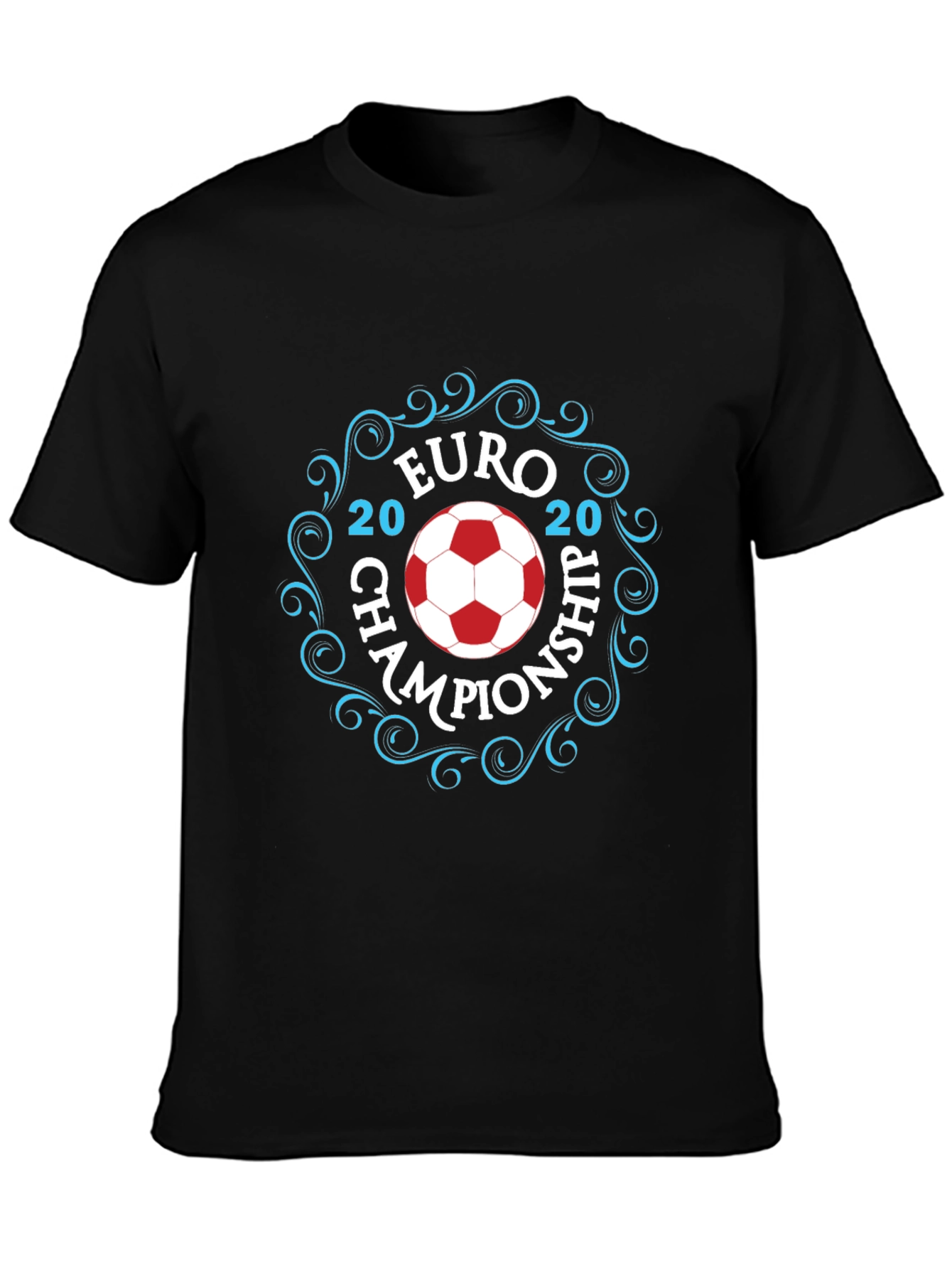 Euro 2020 Championship Black T-Shirt