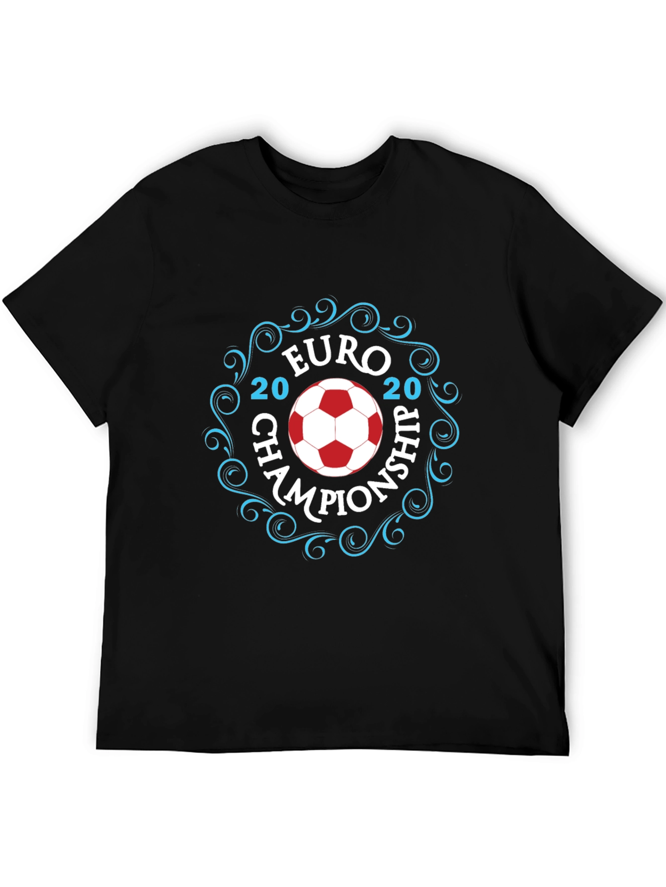 Euro 2020 Championship Black T-Shirt