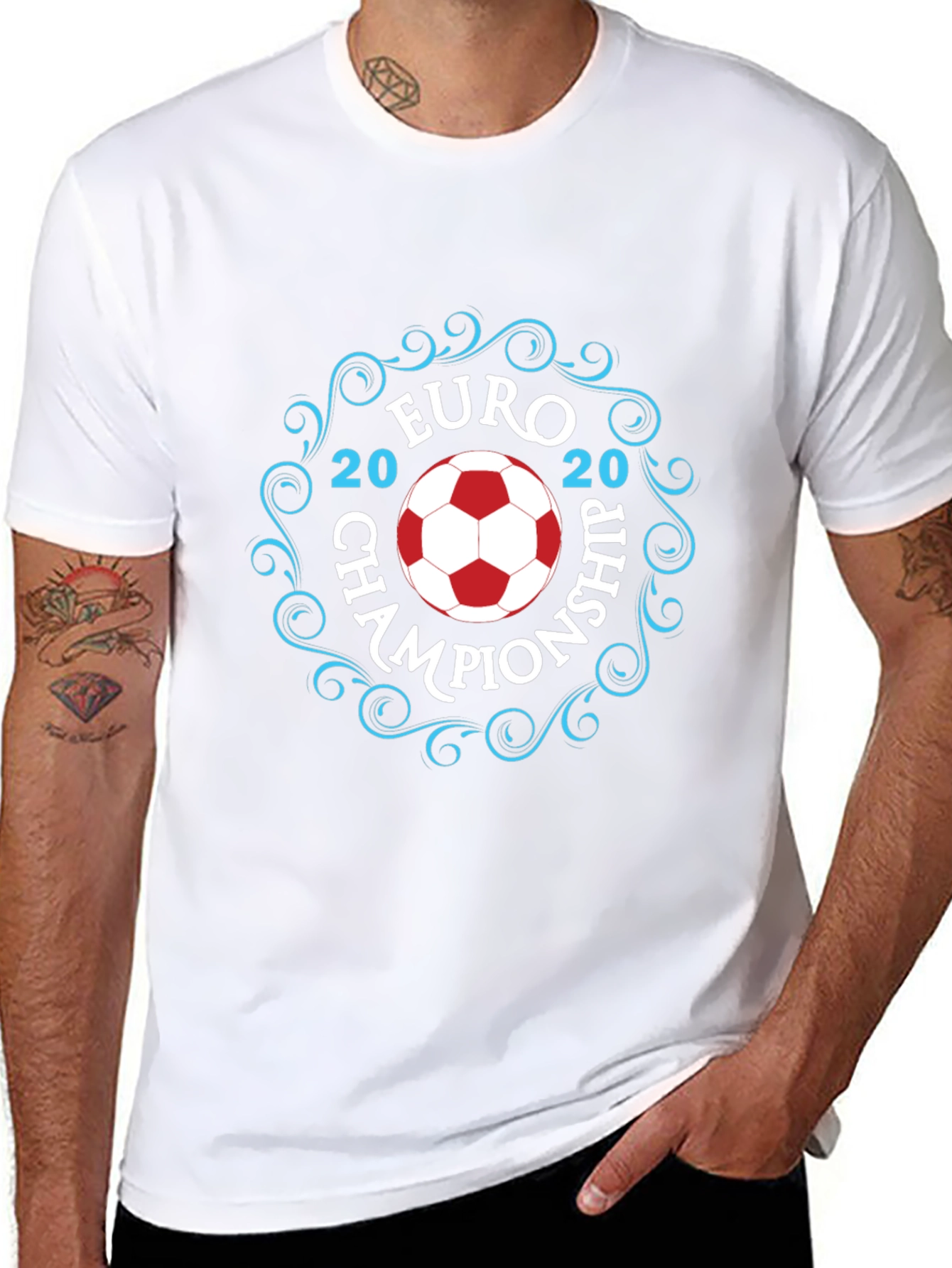 Euro 2020 Championship Black T-Shirt