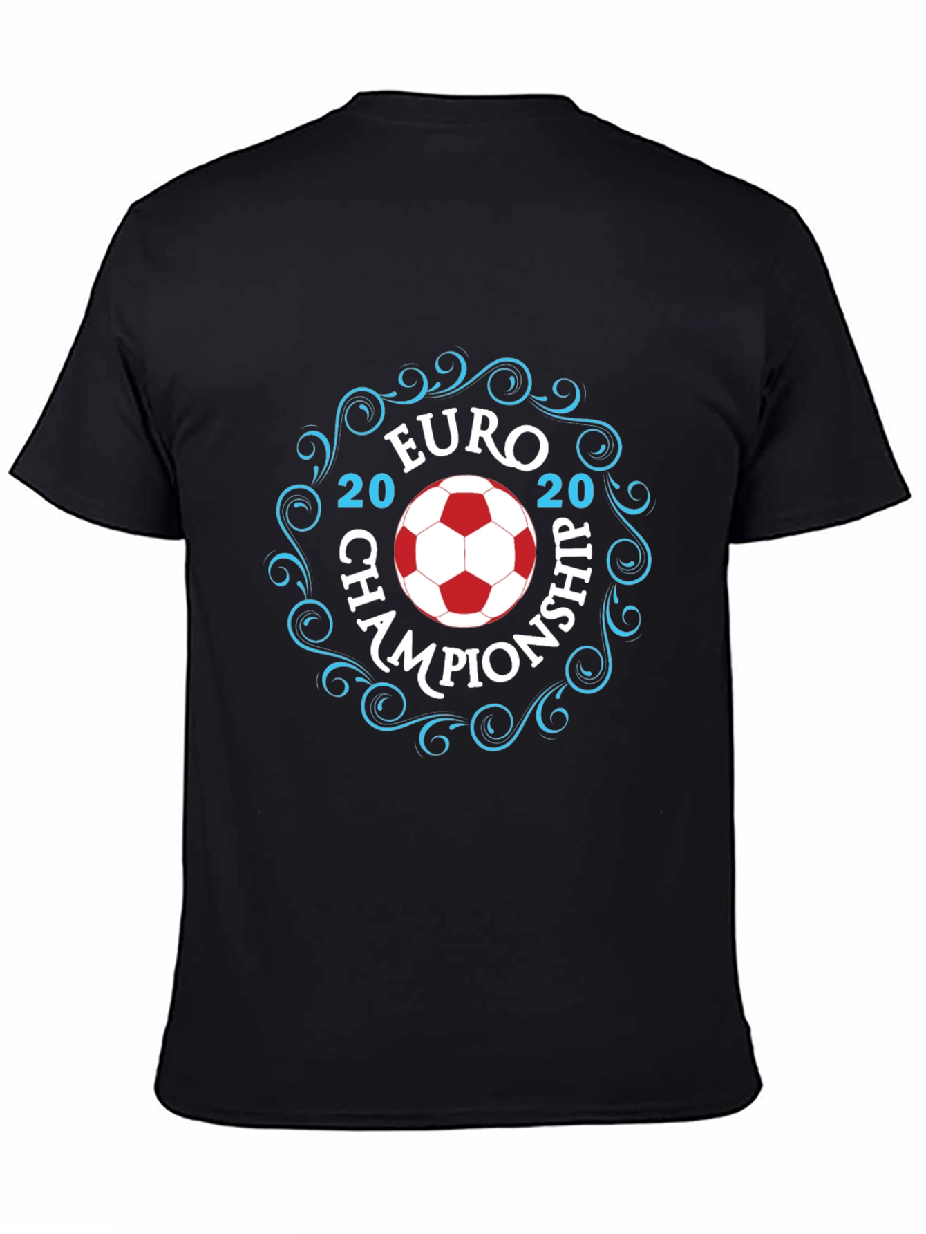 Euro 2020 Championship Black T-Shirt
