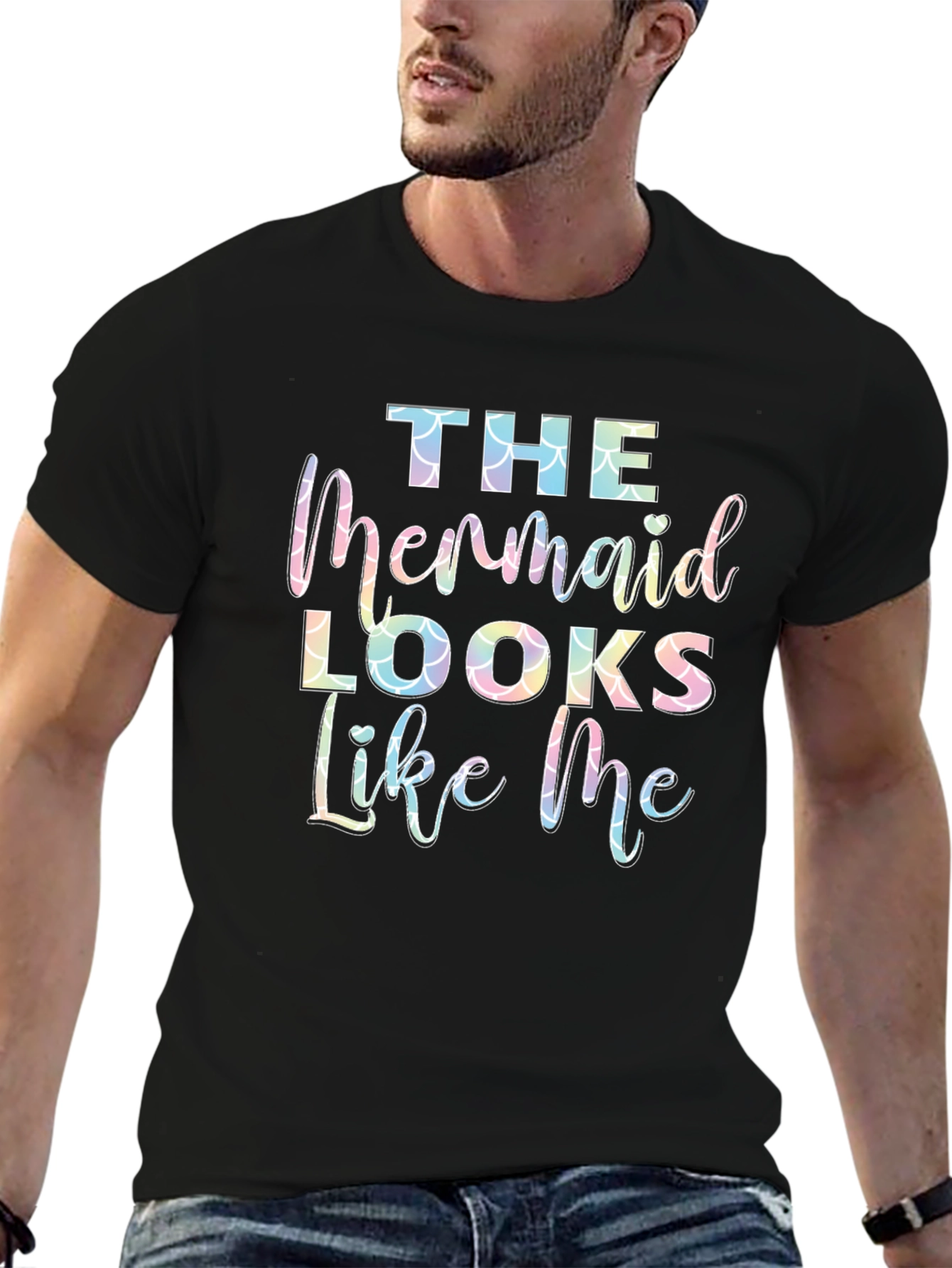The Mermaid Looks Like Me Graphic Tee