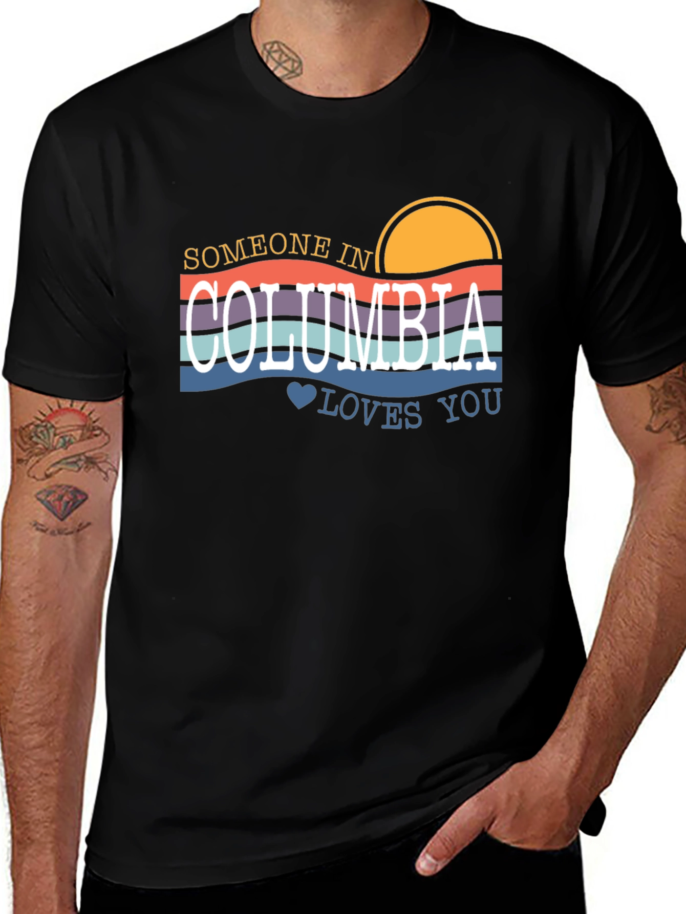 Someone in Columbia Loves You Graphic T-Shirt