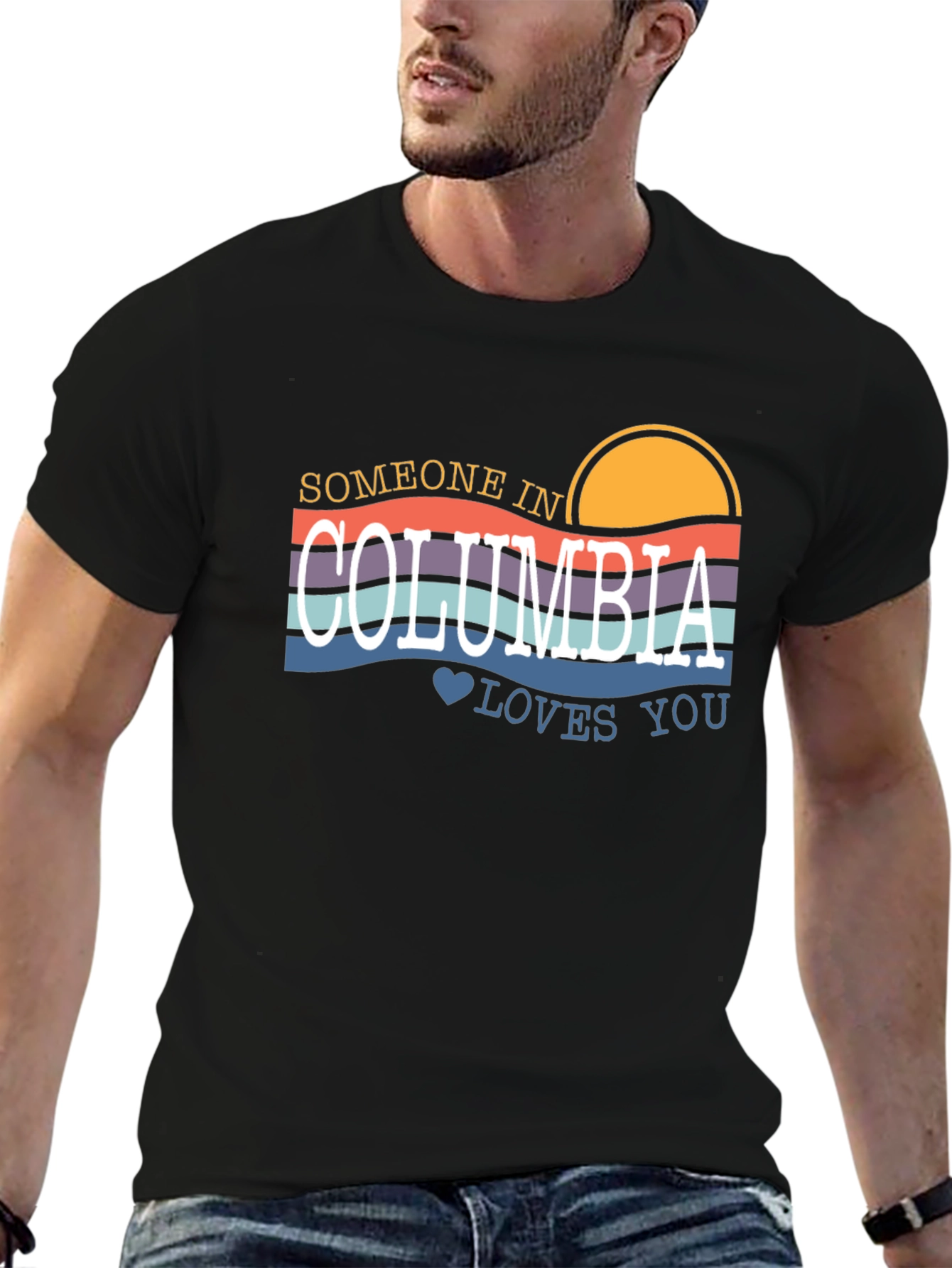 Someone in Columbia Loves You Graphic T-Shirt