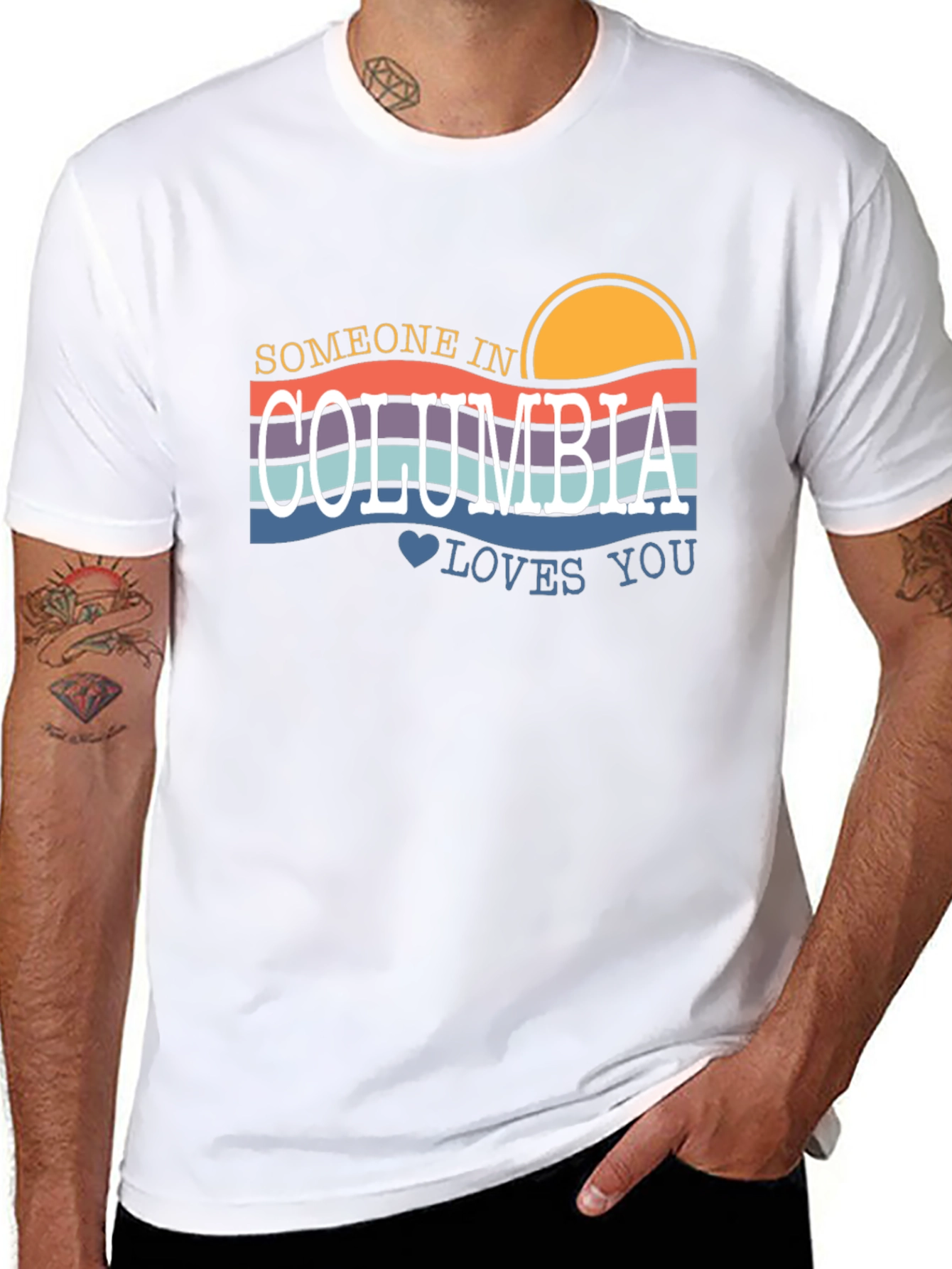 Someone in Columbia Loves You Graphic T-Shirt