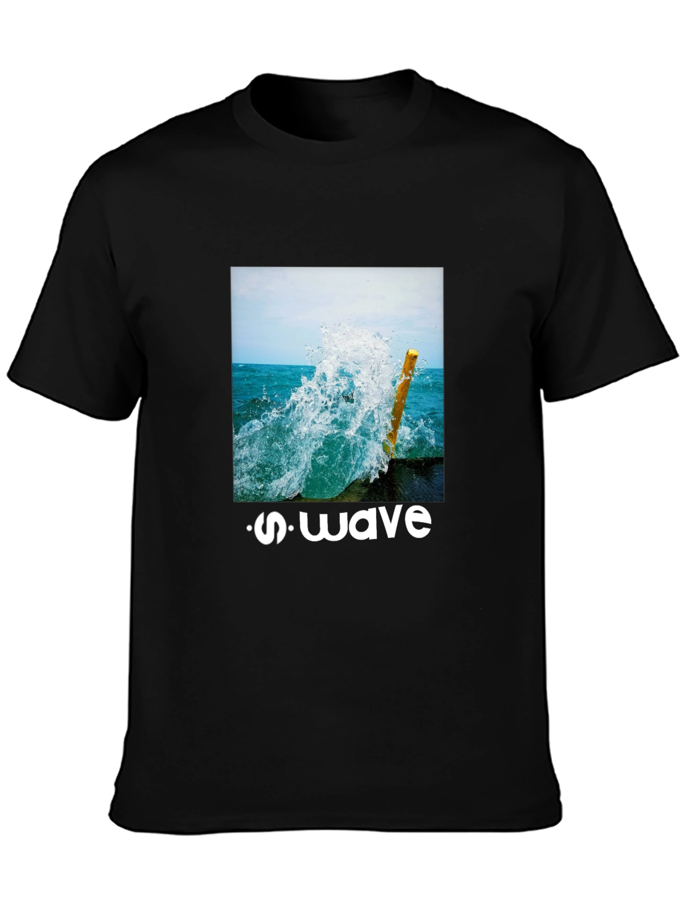 S-Wave Graphic T-Shirt - Black