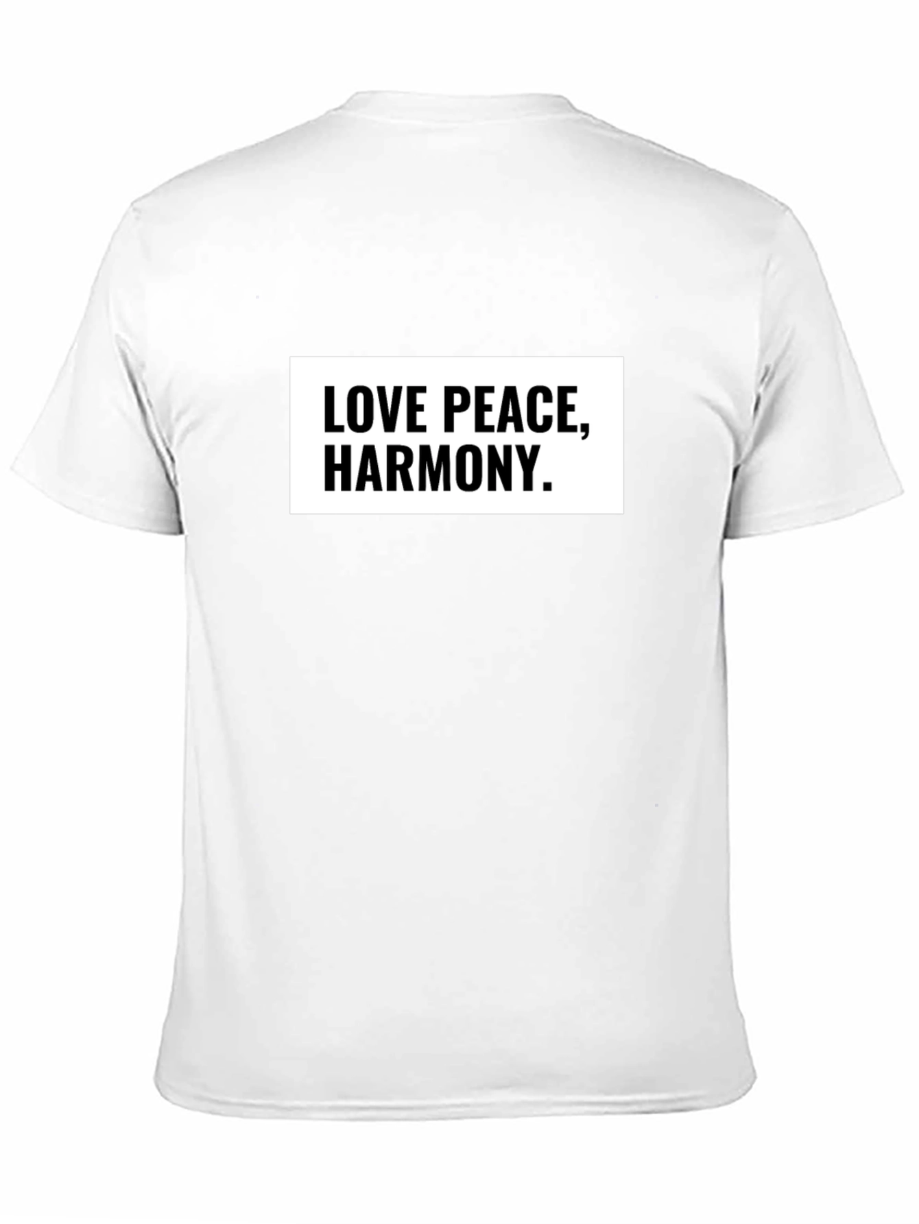 Love Peace Harmony Graphic Tee - Black