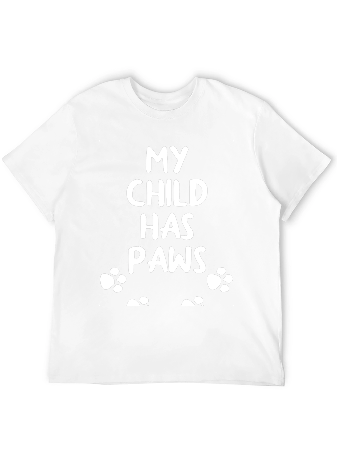 My Child Has Paws Black T-Shirt
