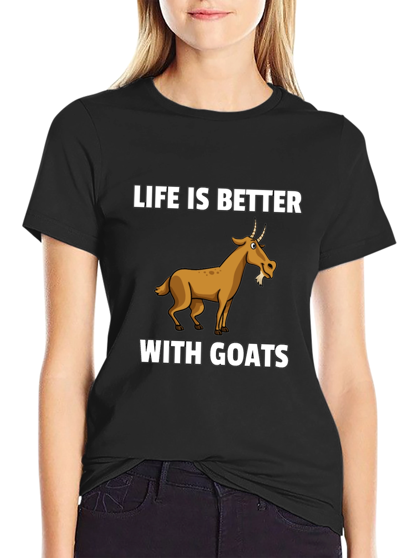 Life is Better with Goats Graphic T-Shirt