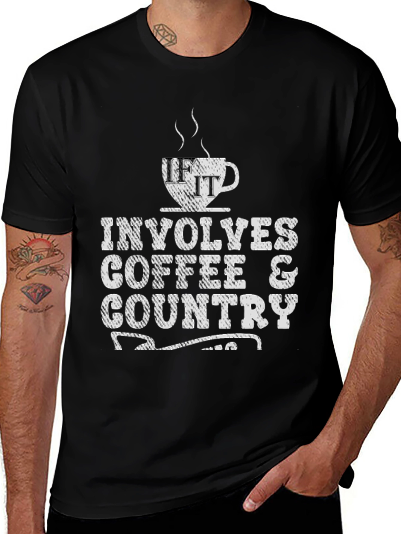 Coffee & Country Tee - Relaxed Style