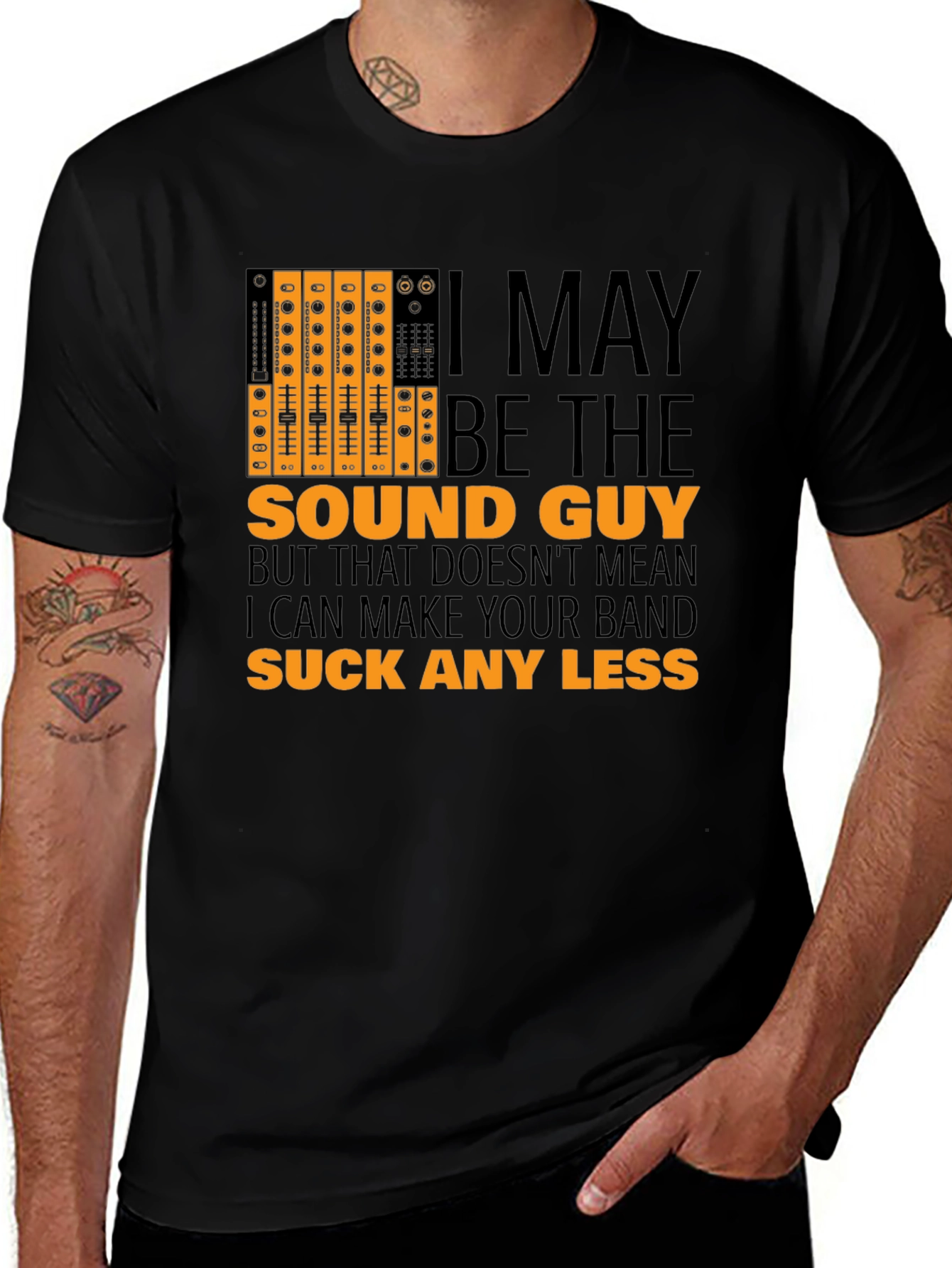 Sound Guy Graphic T-Shirt - Musician Humor