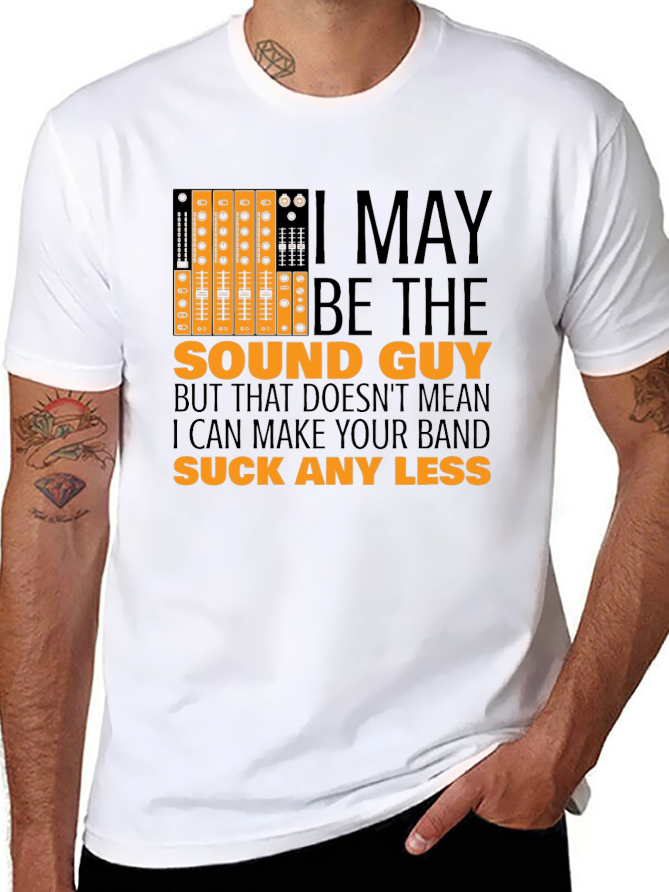 Sound Guy Graphic T-Shirt - Musician Humor