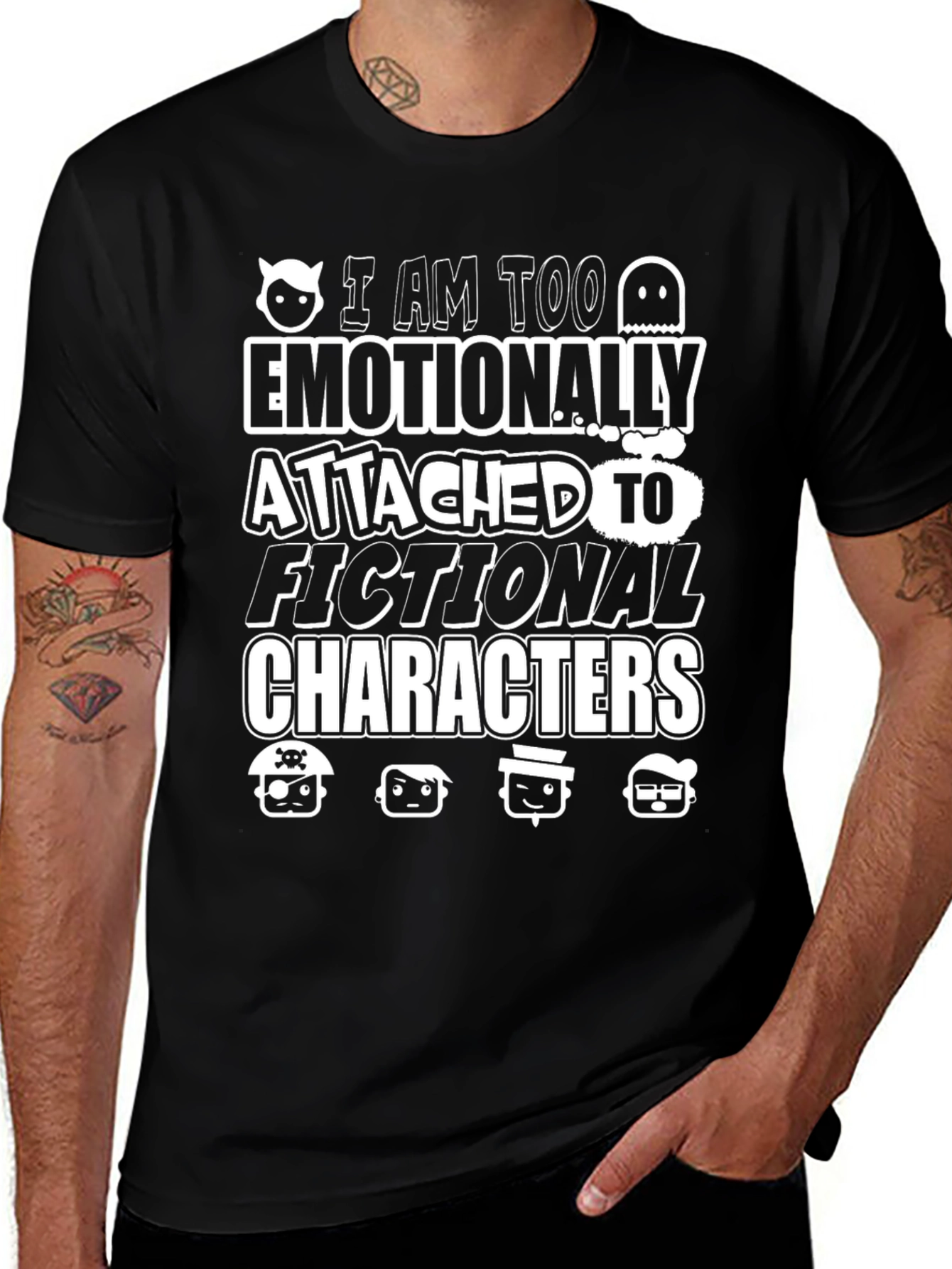 Emotionally Attached Fictional Characters Graphic Tee