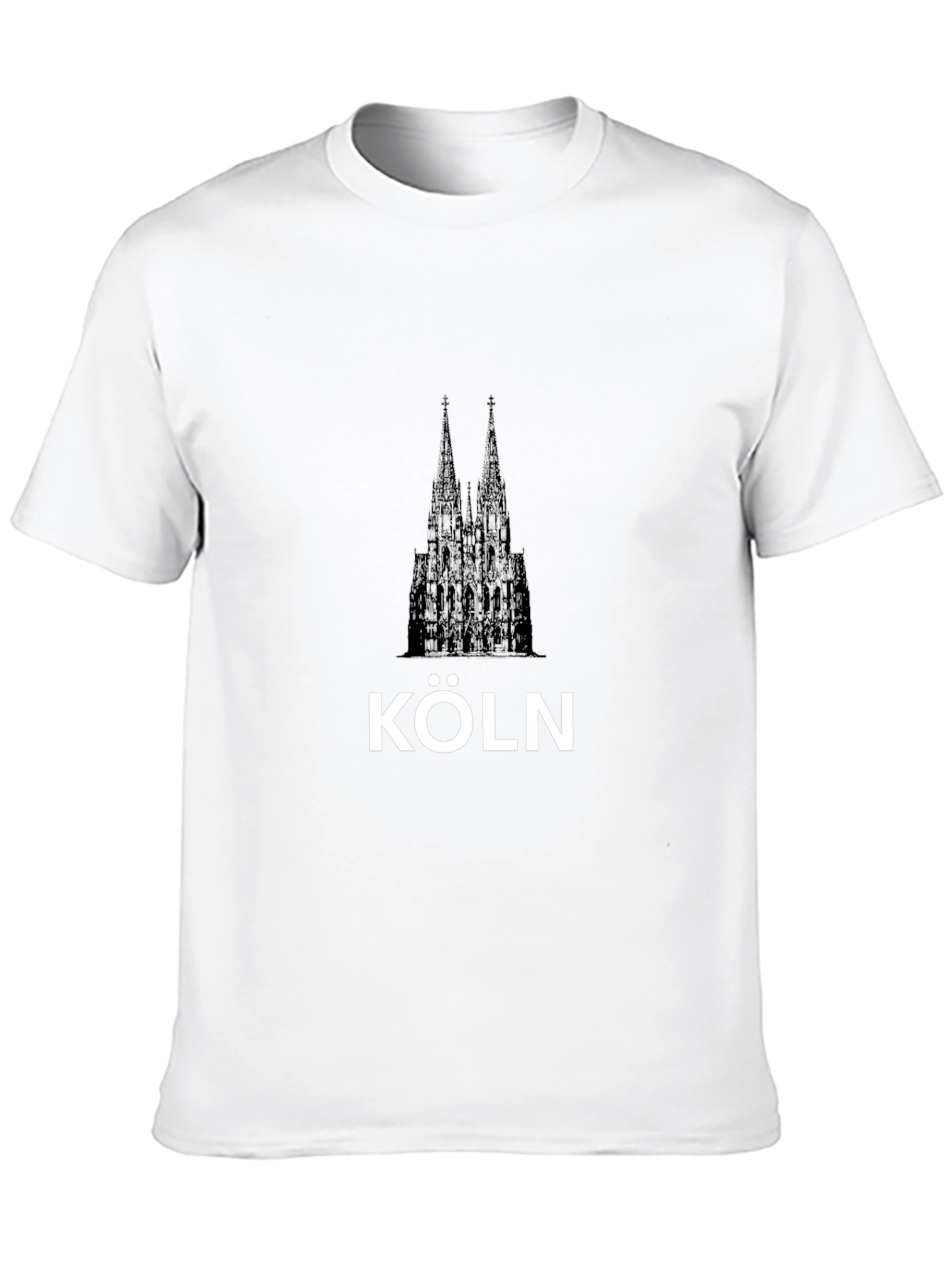 Köln Cathedral Black Graphic Tee - City Pride