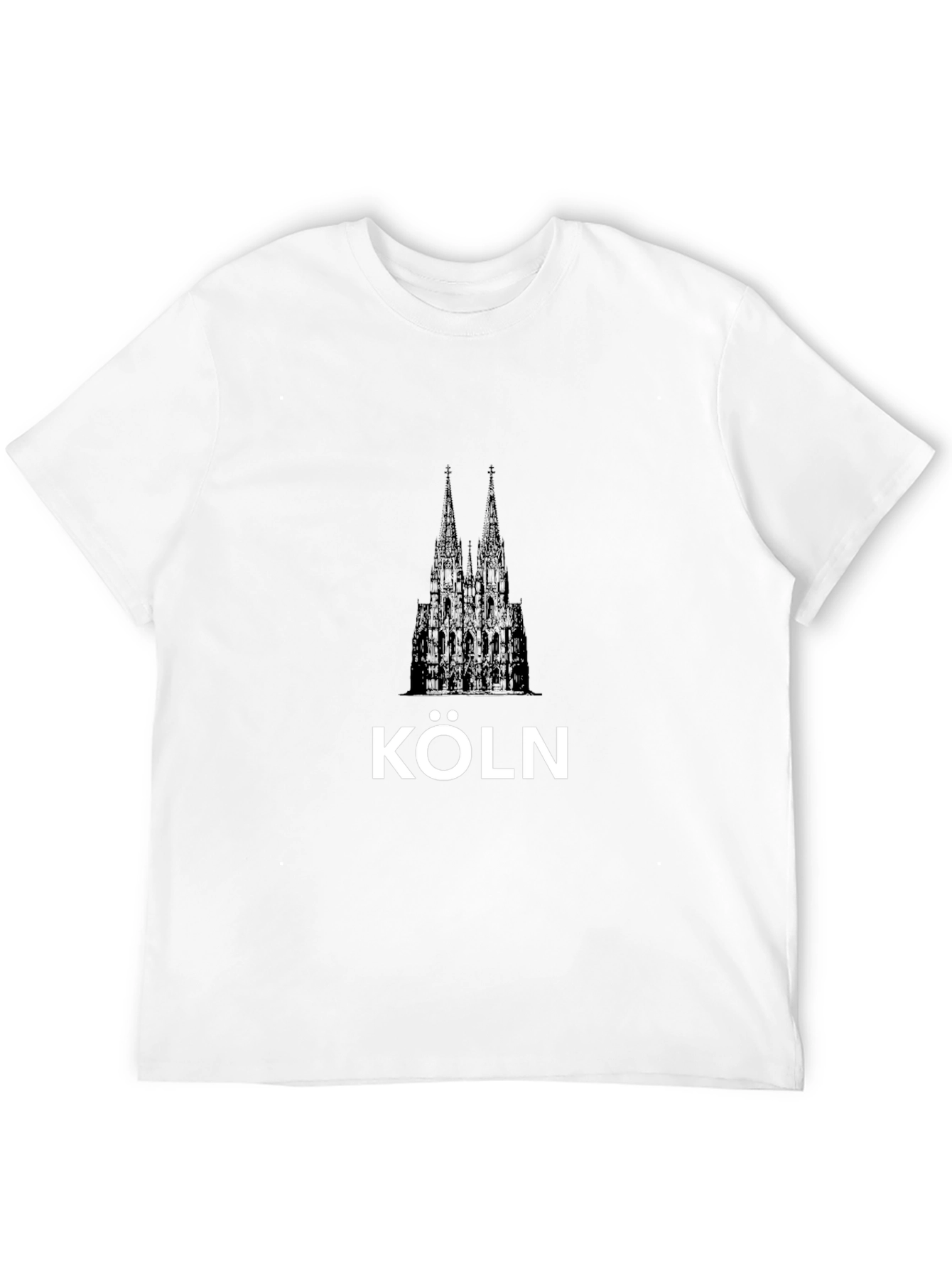 Köln Cathedral Black Graphic Tee - City Pride