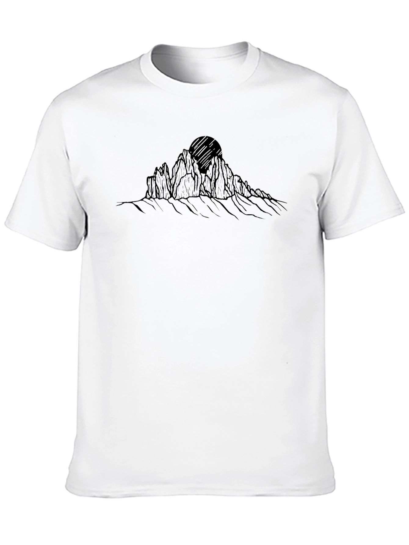 Mens Black Mountain Graphic Tee