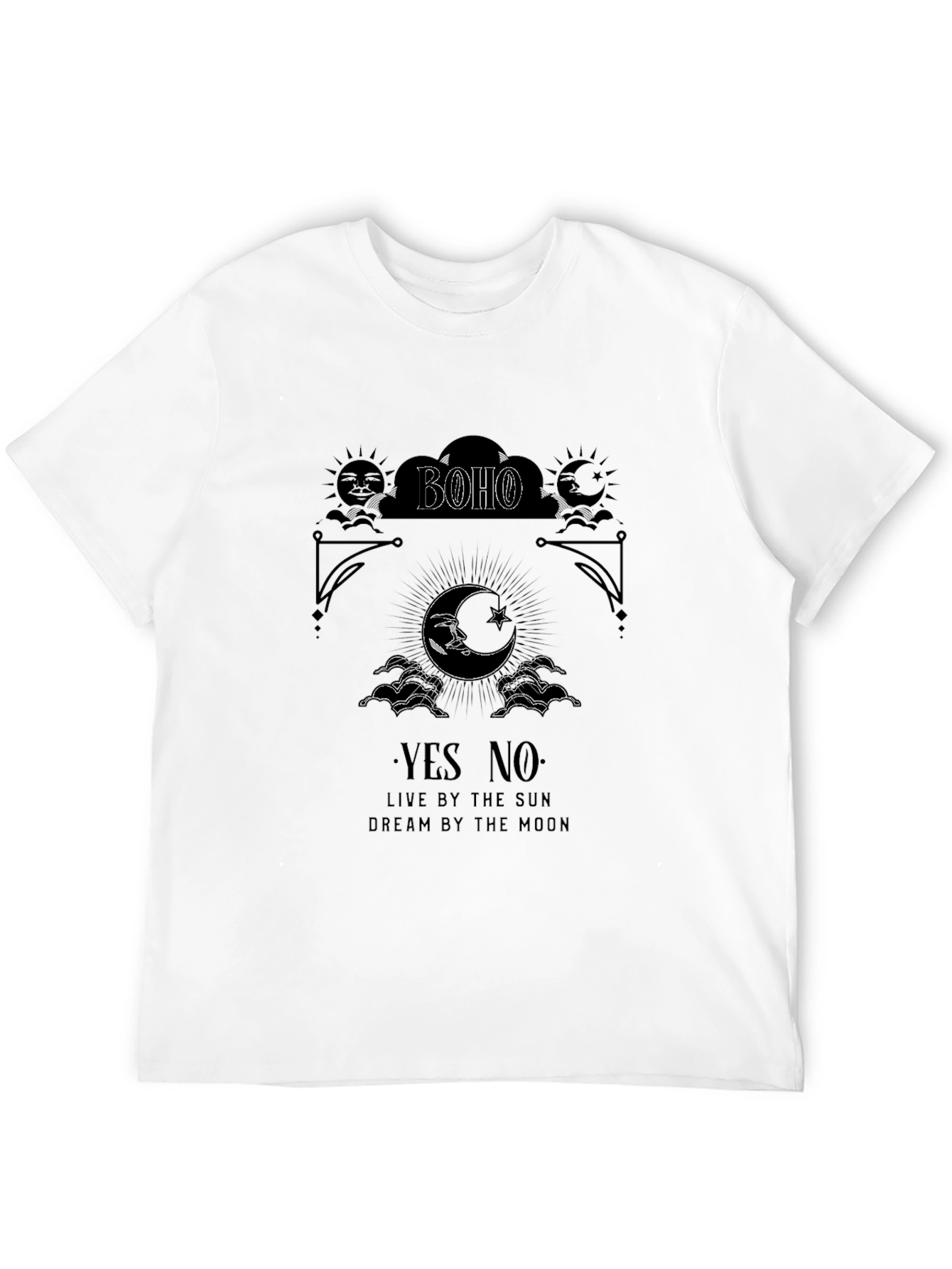 Boho Sun and Moon Graphic Tee