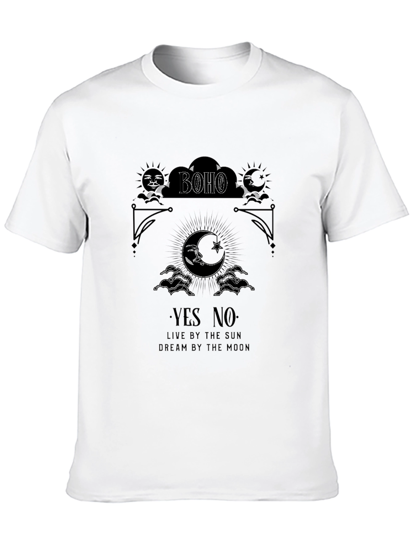 Boho Sun and Moon Graphic Tee