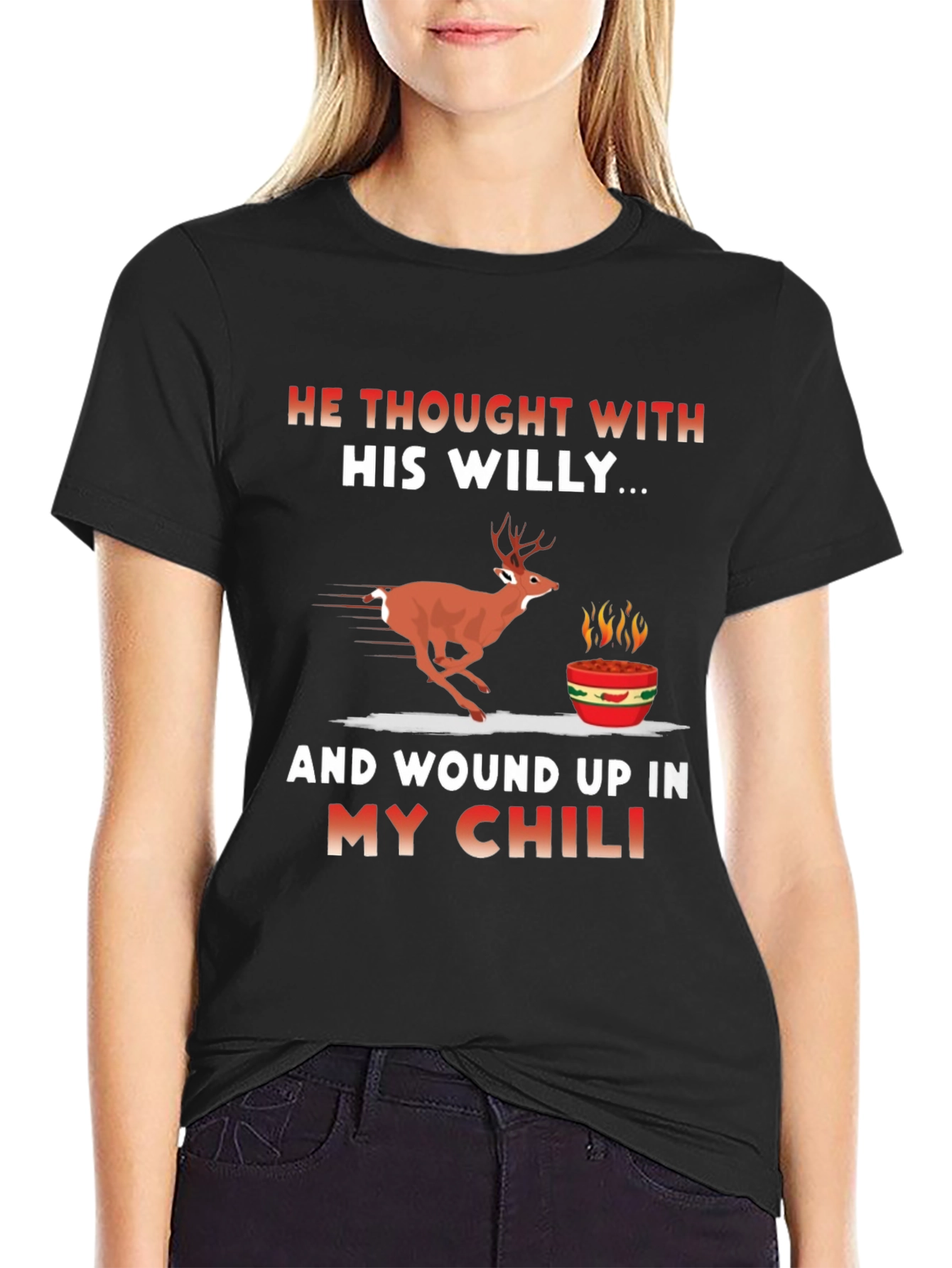 Humorous Deer Chili T-Shirt