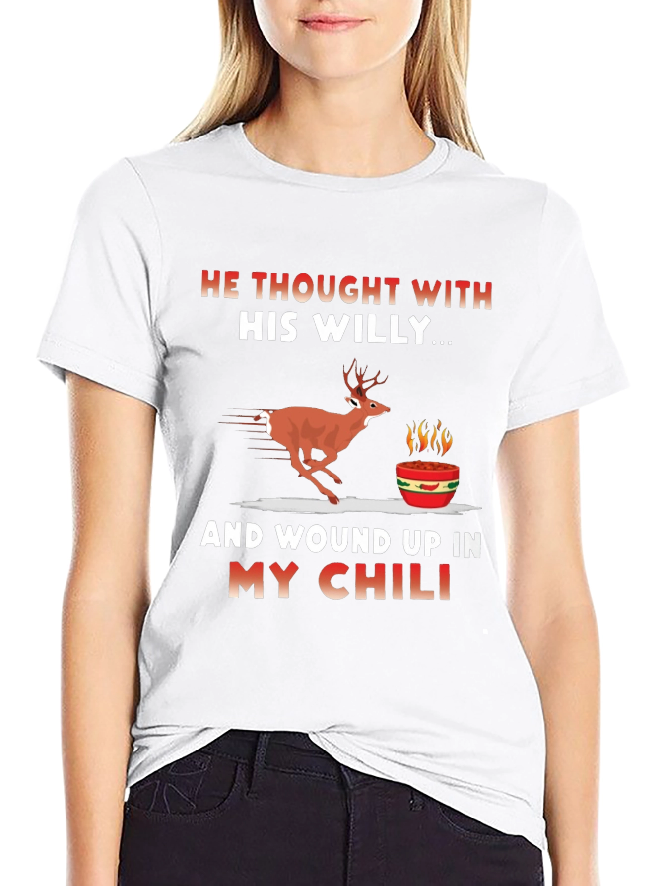 Humorous Deer Chili T-Shirt