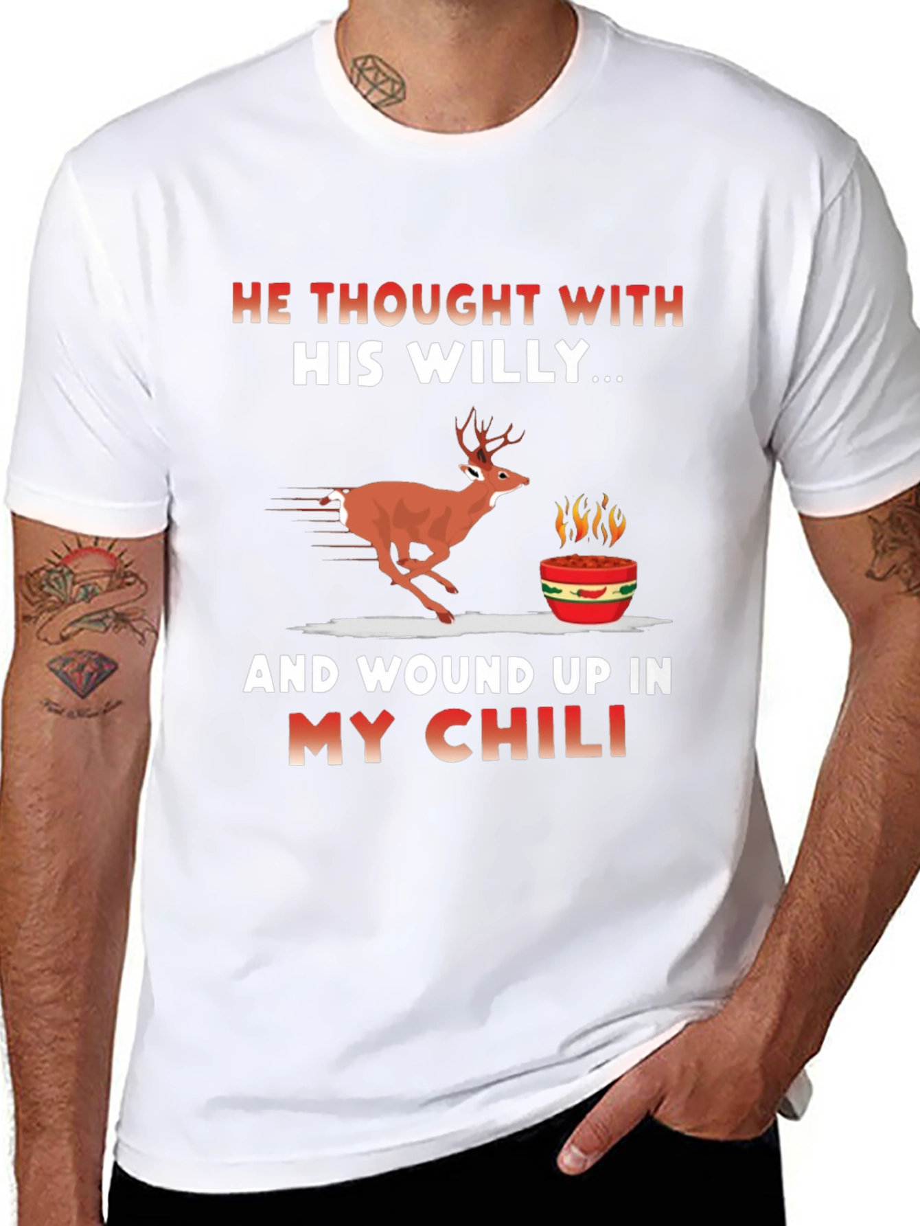 Humorous Deer Chili T-Shirt
