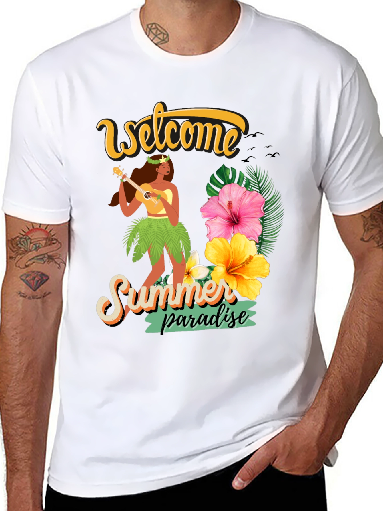 Welcome Summer Paradise Graphic Tee
