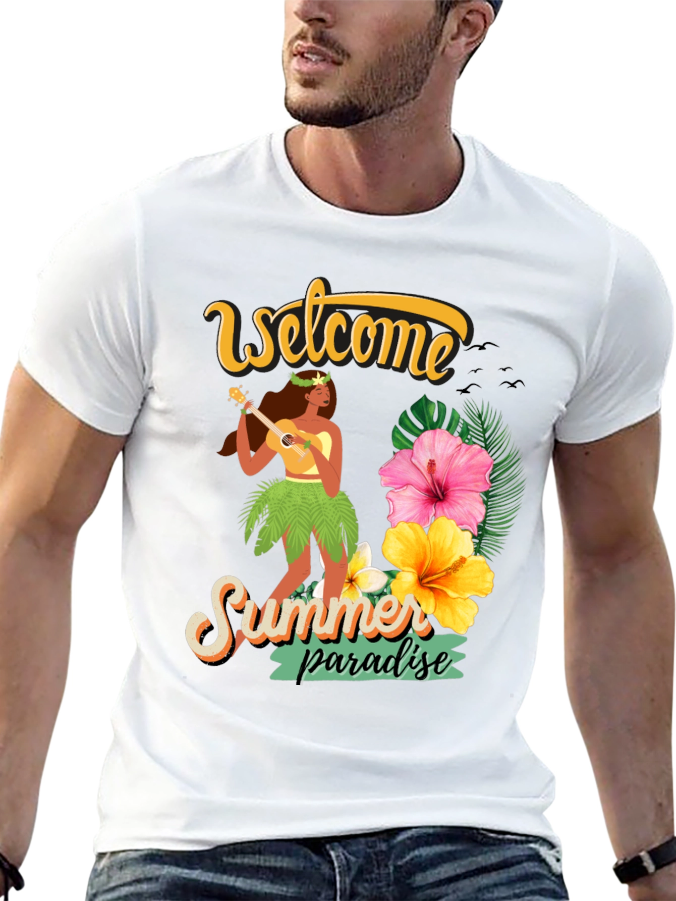 Welcome Summer Paradise Graphic Tee