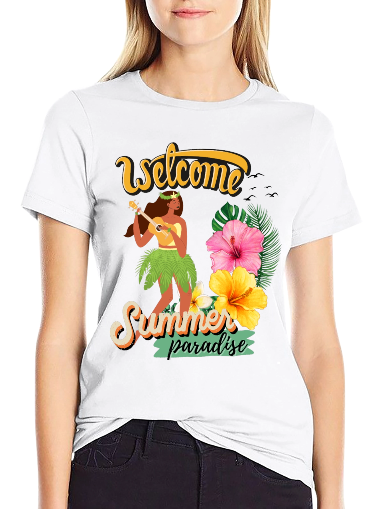 Welcome Summer Paradise Graphic Tee