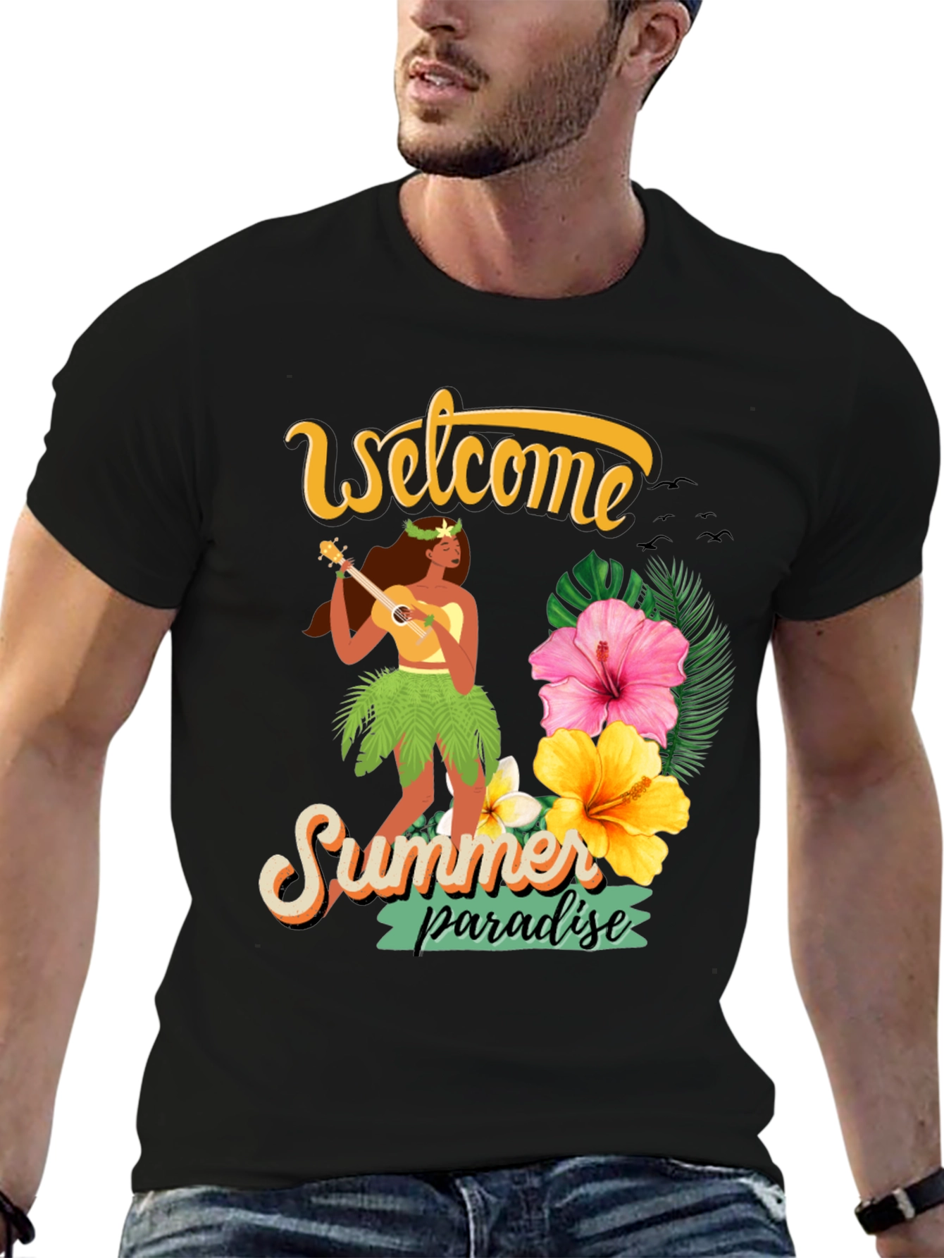 Welcome Summer Paradise Graphic Tee