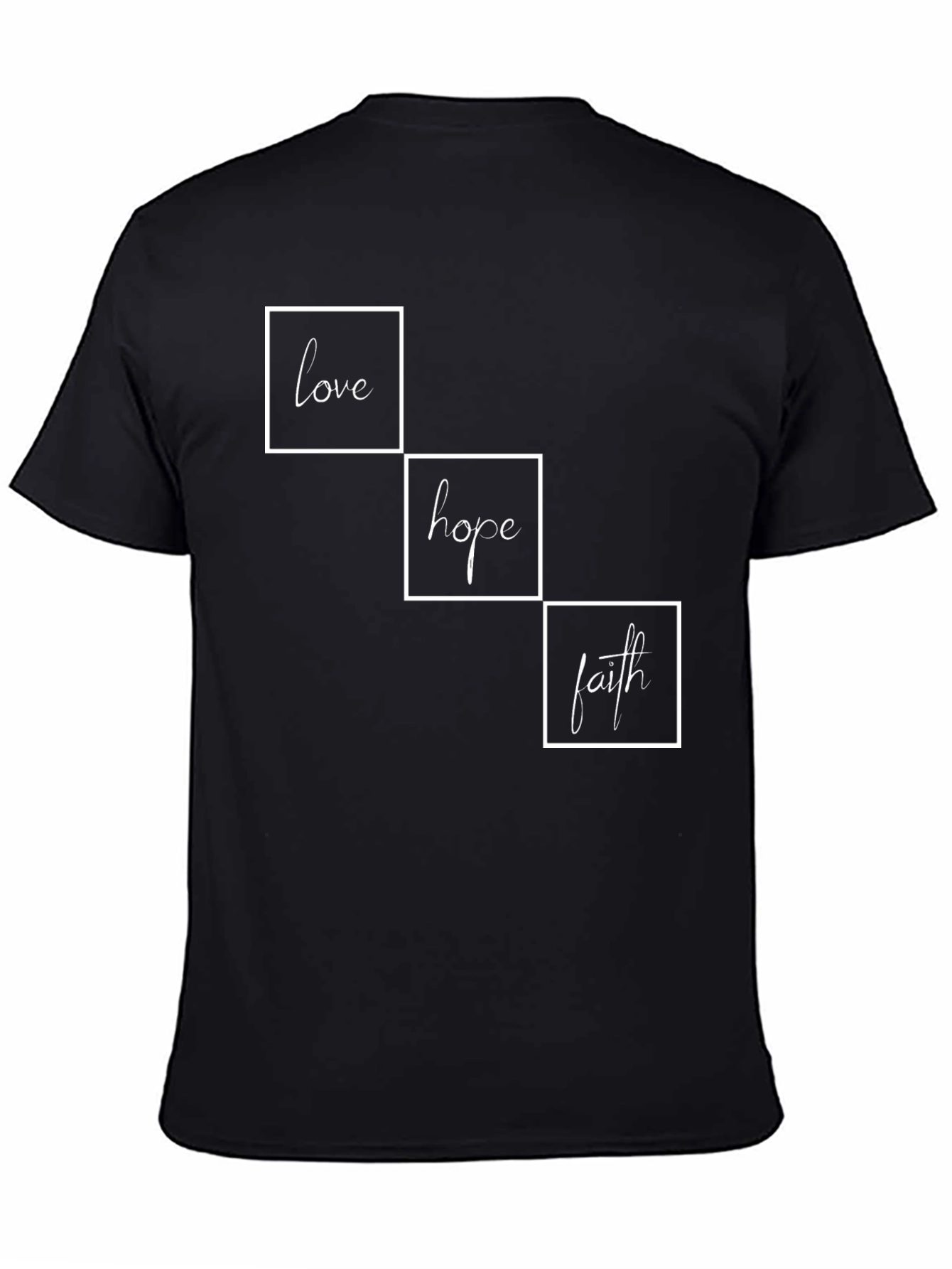 Love Hope Faith T-Shirt - Inspirational Christian Tee