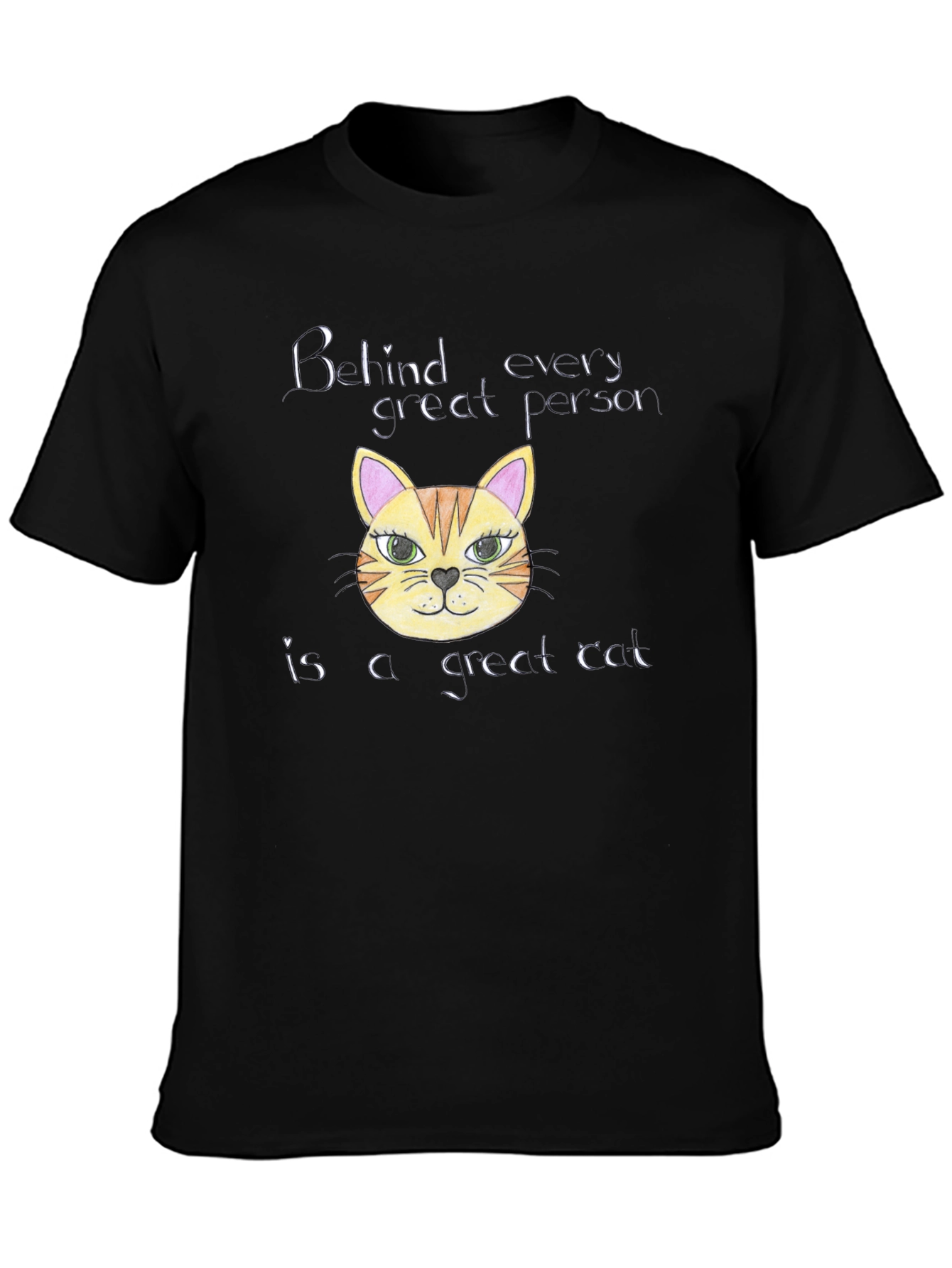 Cat Lover T-Shirt: Behind Every Great Person