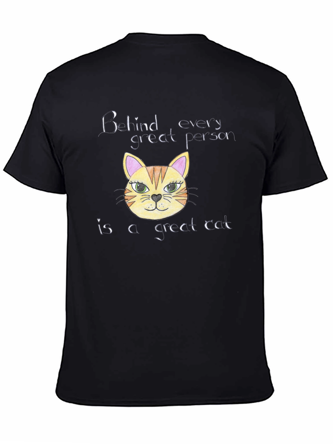 Cat Lover T-Shirt: Behind Every Great Person