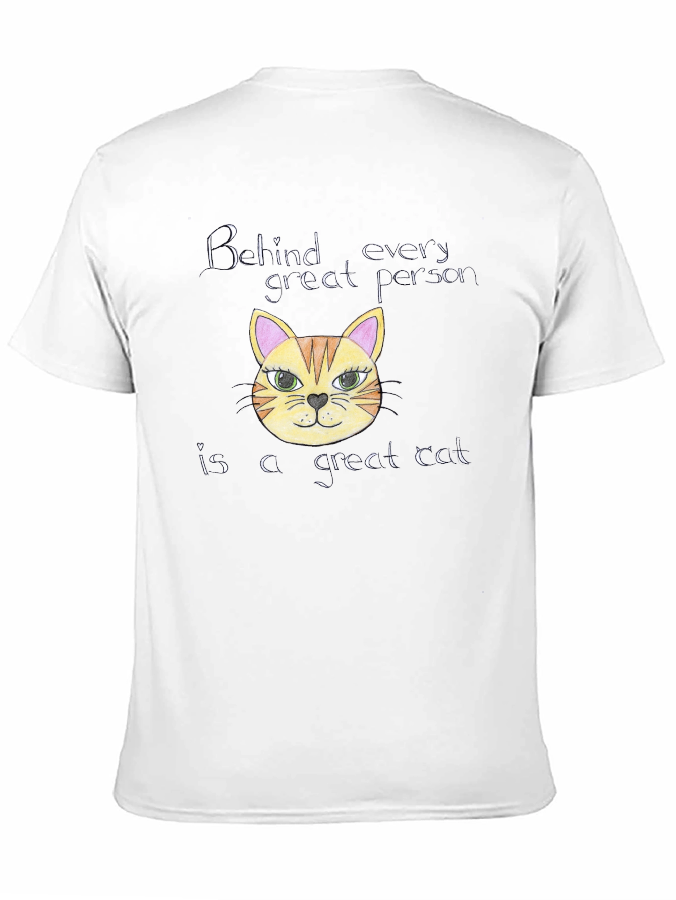 Cat Lover T-Shirt: Behind Every Great Person
