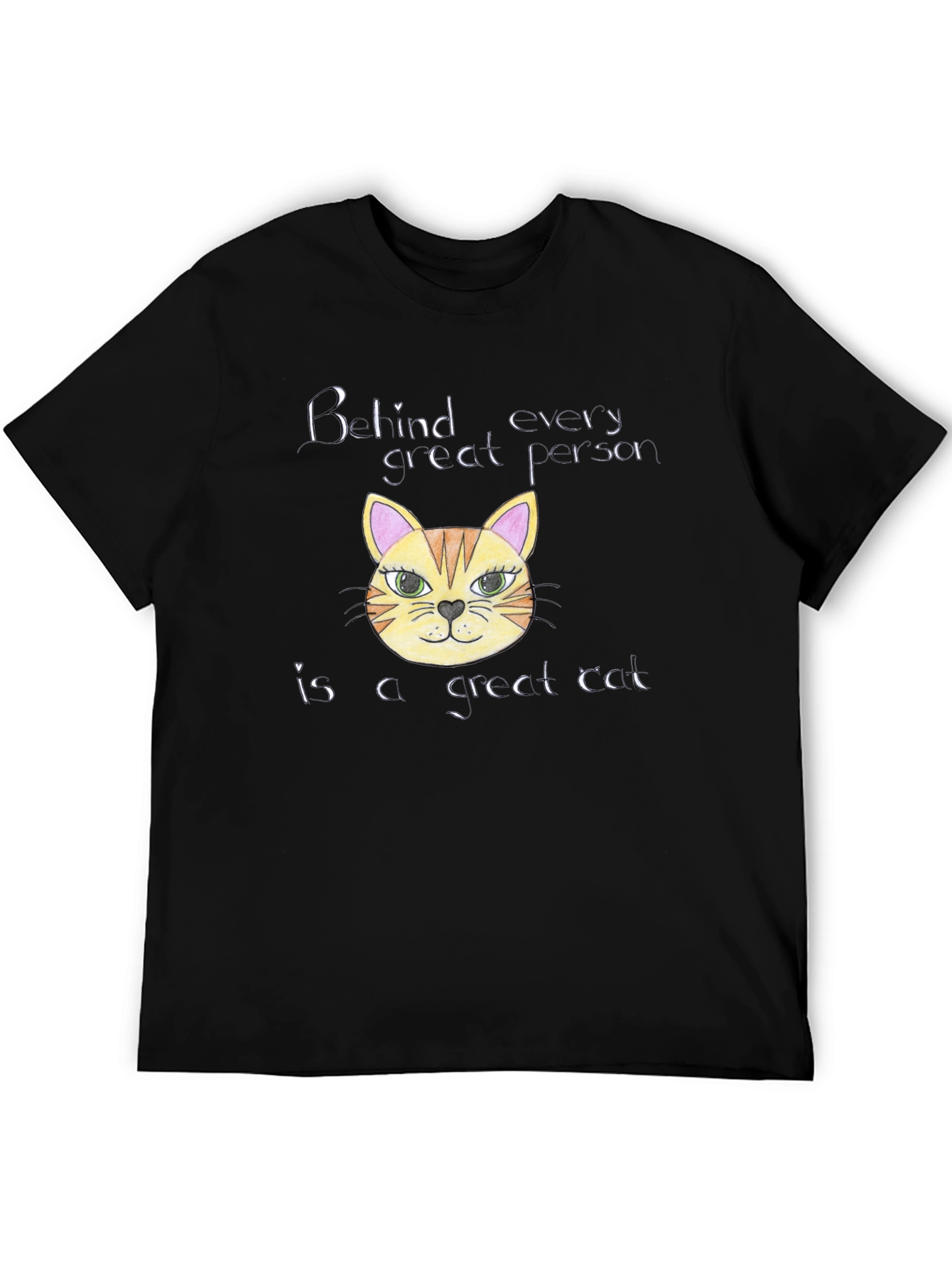 Cat Lover T-Shirt: Behind Every Great Person