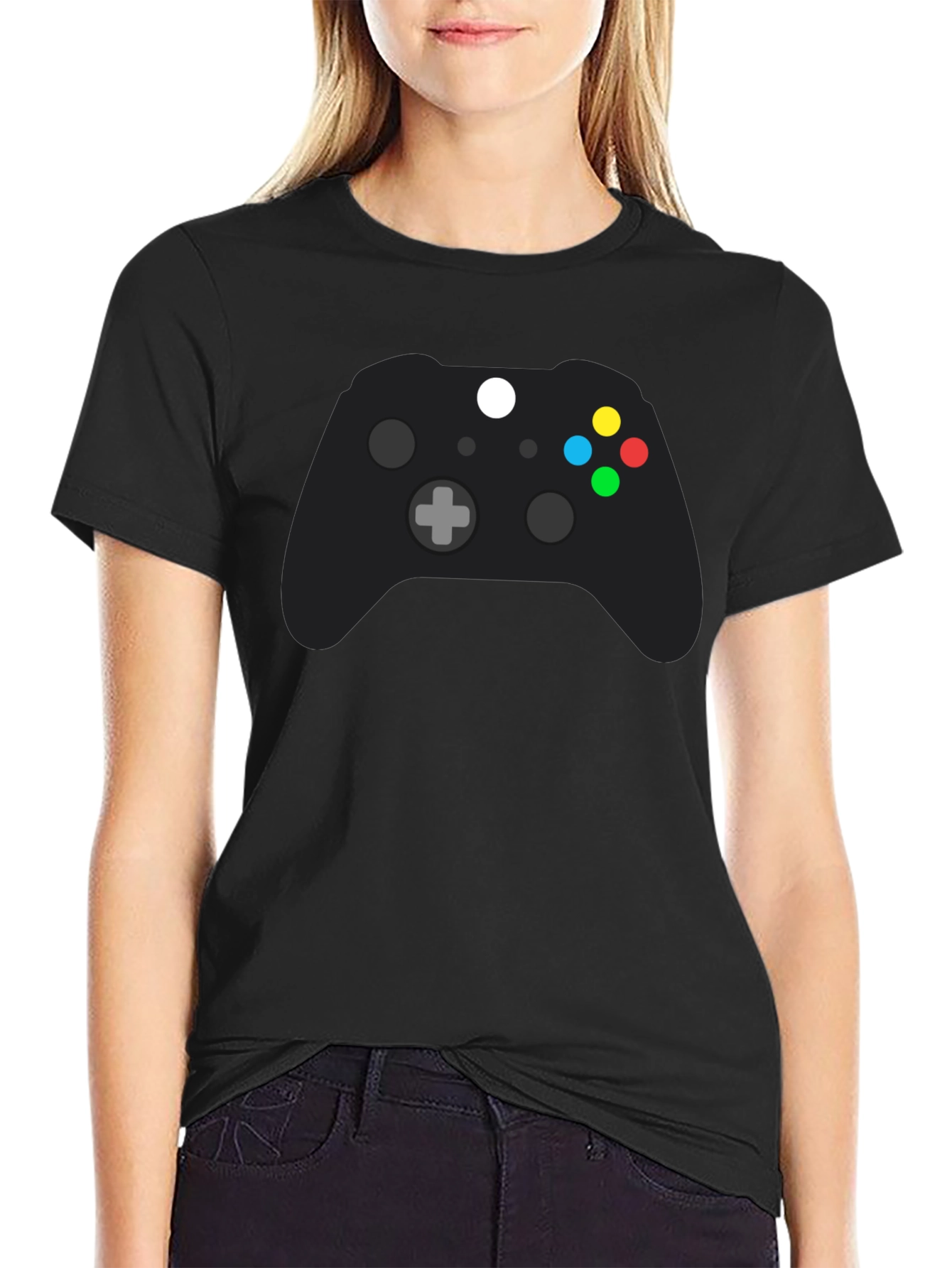 Xbox Controller Graphic Tee - Gamer Style Black T-Shirt
